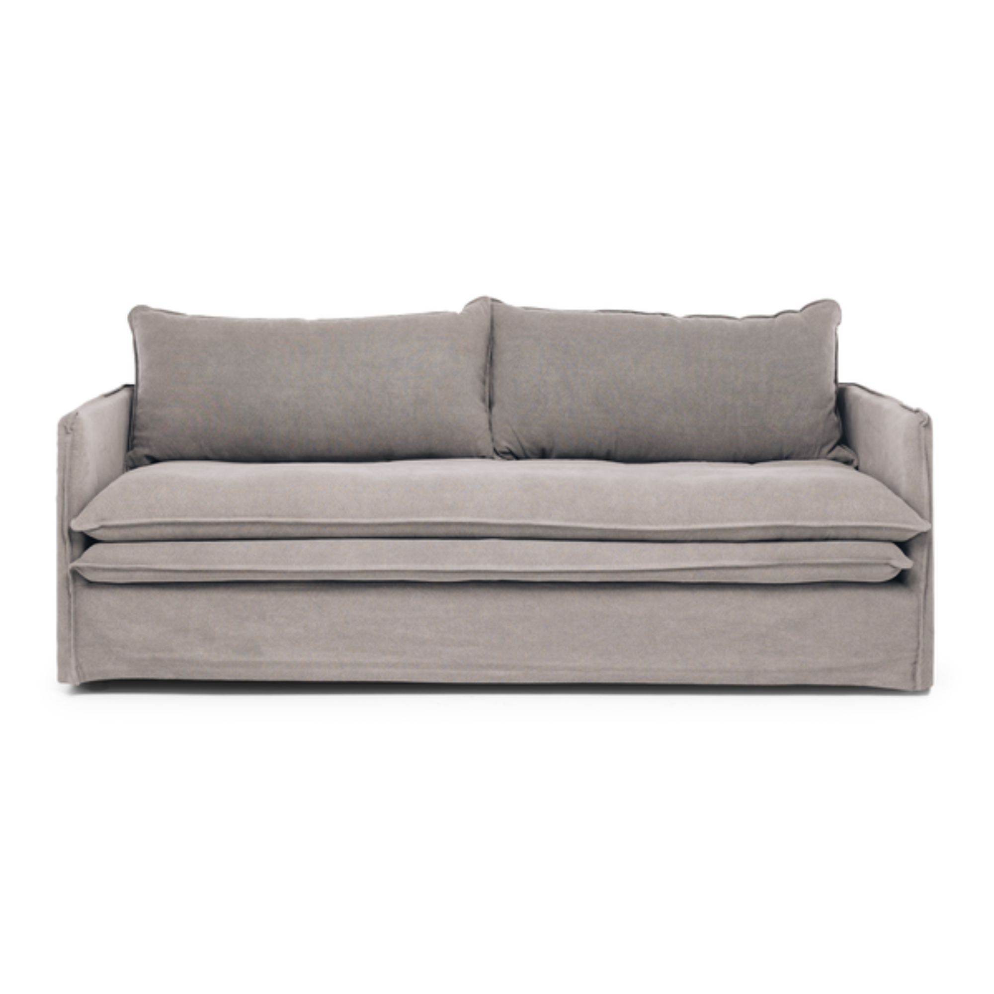 HAMILTON SLIP-COVER 3 SEATER SOFA | CEMENT