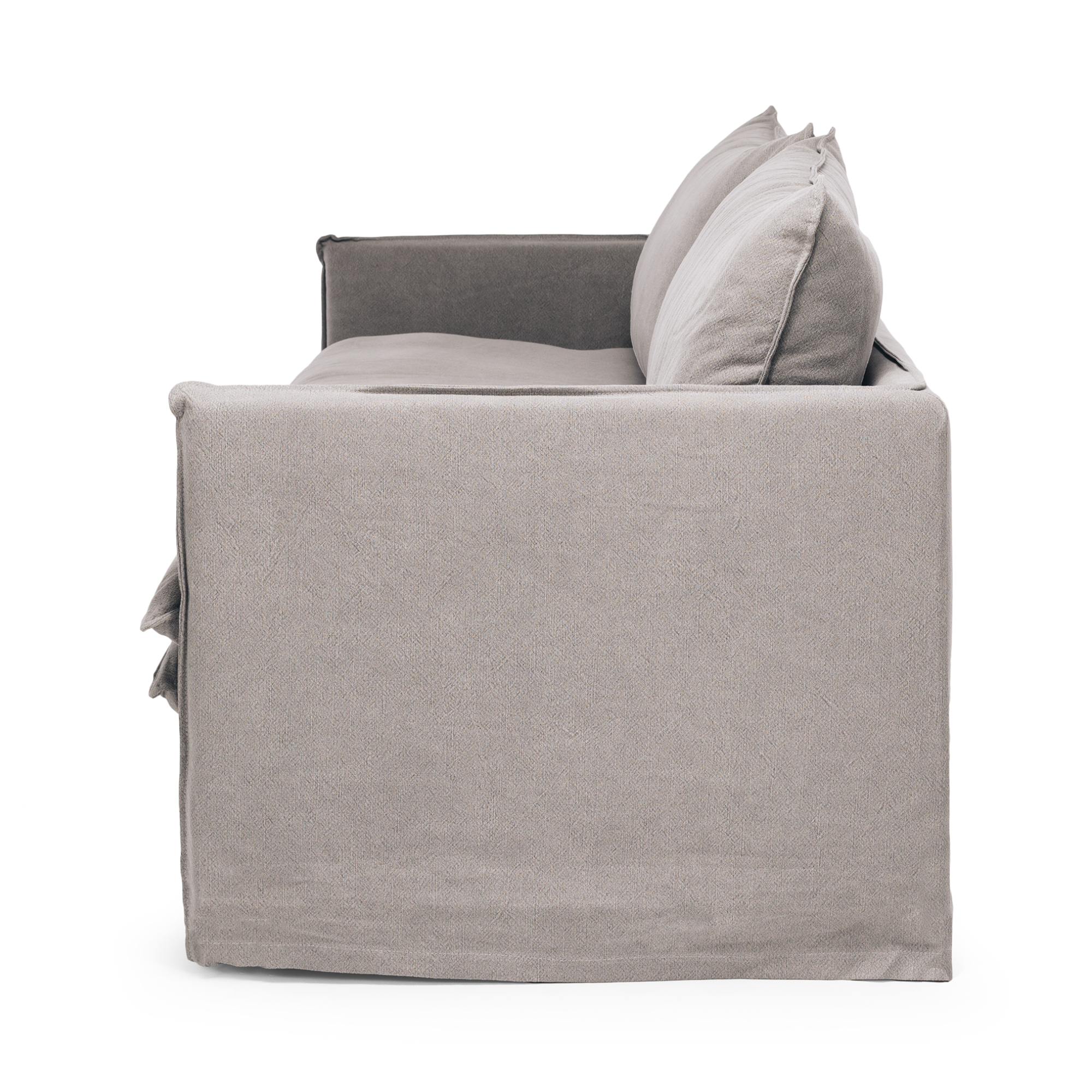 HAMILTON SLIP-COVER 3 SEATER SOFA | CEMENT