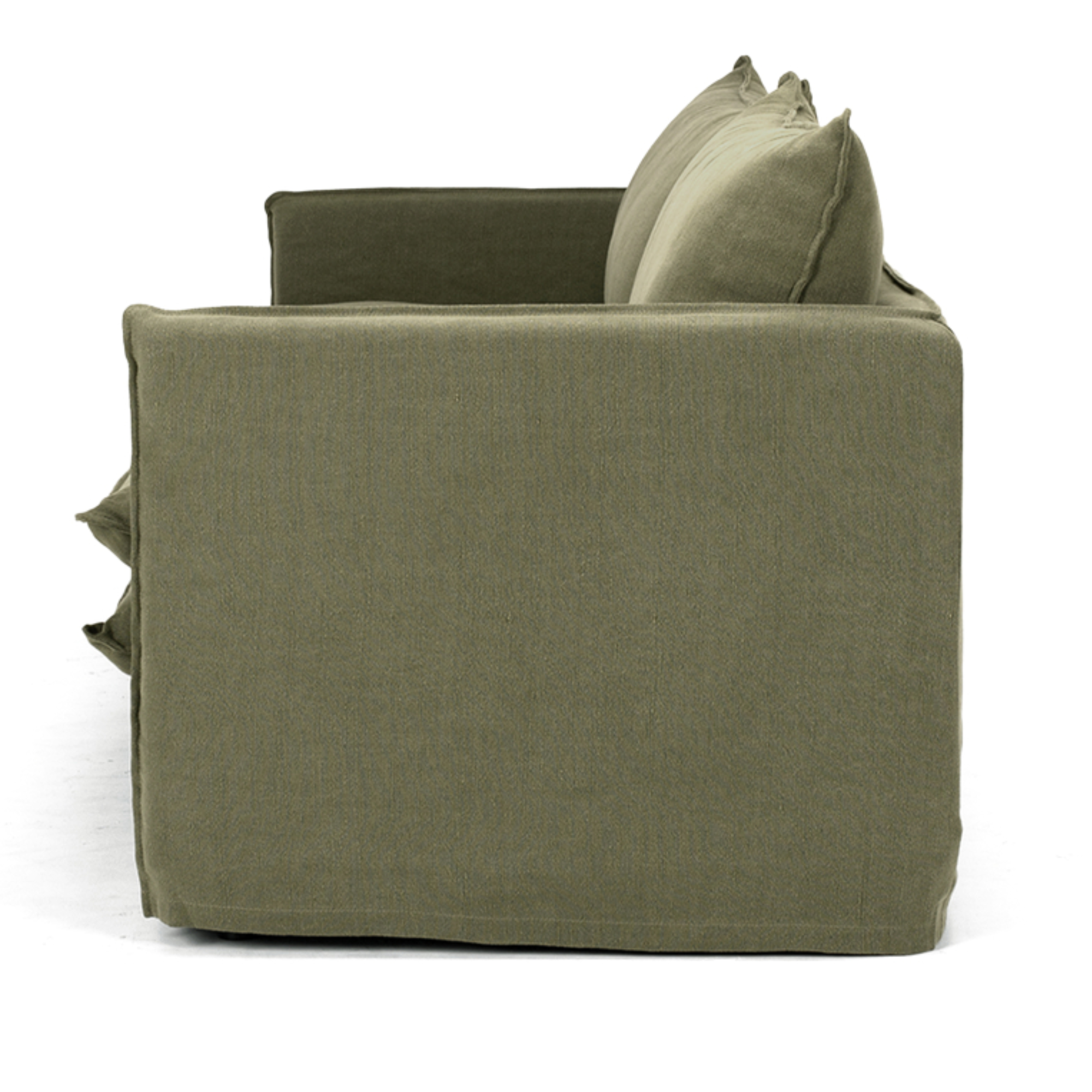 HAMILTON SLIP-COVER 3 SEATER SOFA | KHAKI