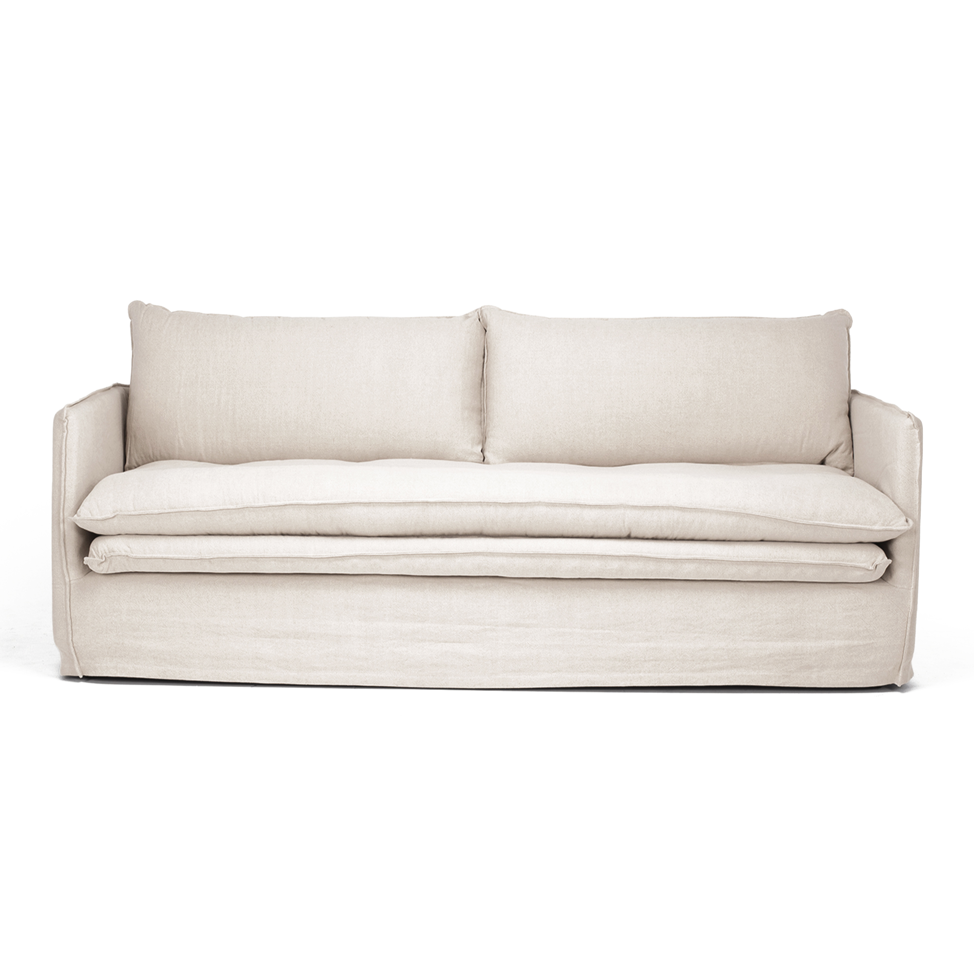 HAMILTON SLIP-COVER 3 SEATER SOFA | OATMEAL