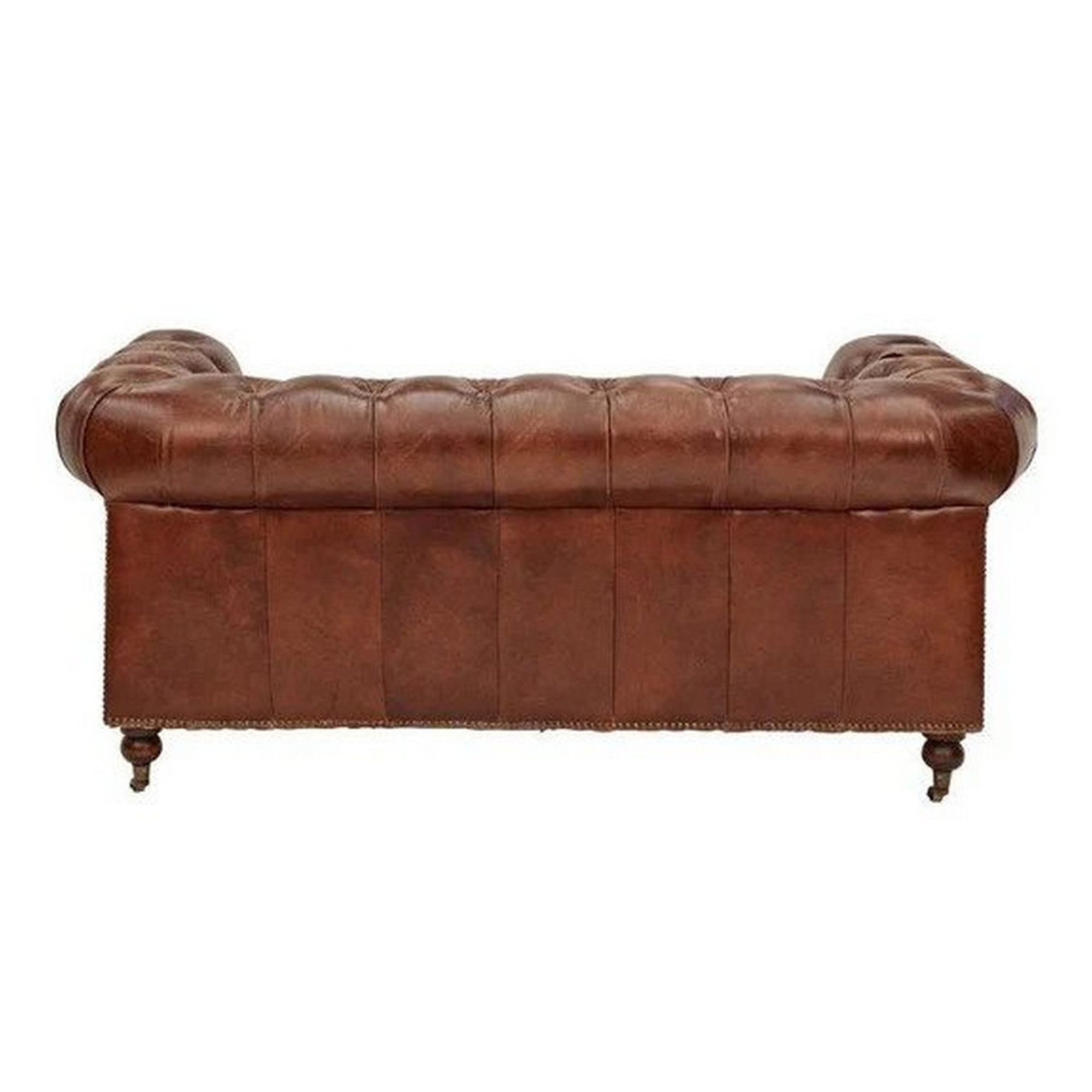 HAMPTON LEATHER 2 SEATER SOFA | VINTAGE CIGAR
