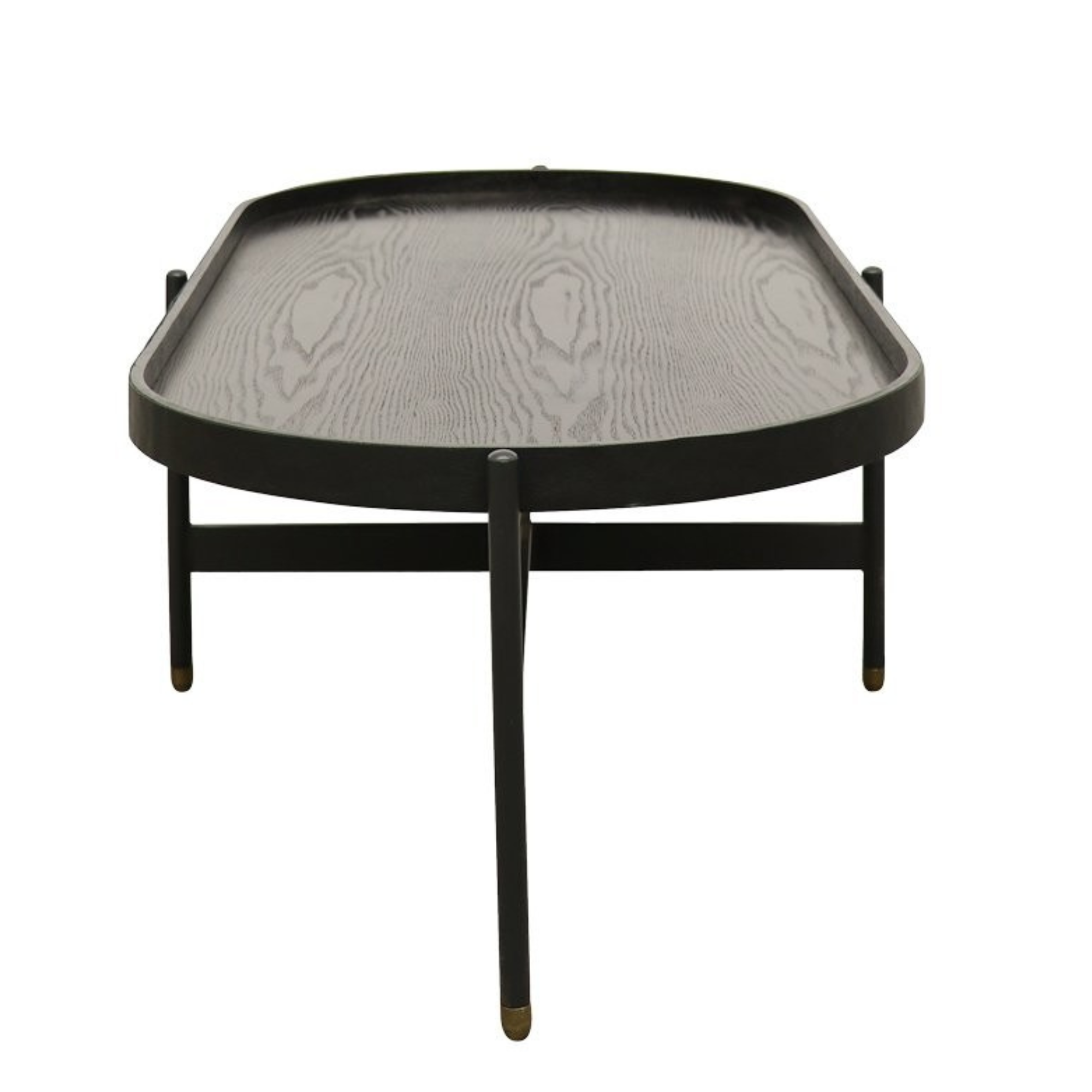 Haywood Oval Coffee Table | Black Ash