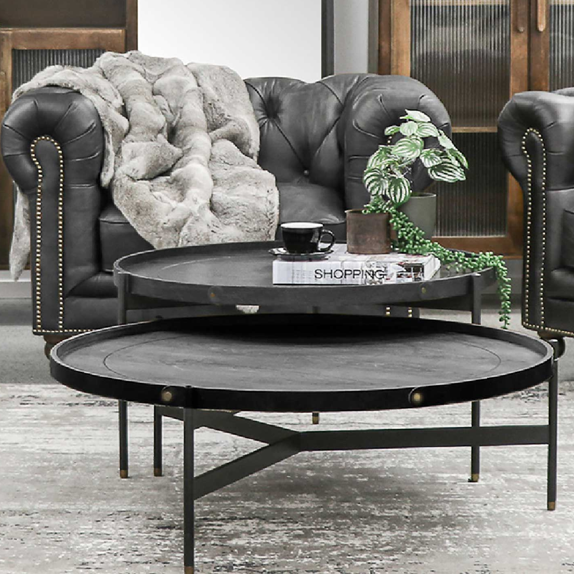 HAYWOOD SHORT COFFEE TABLE | BLACK ASH