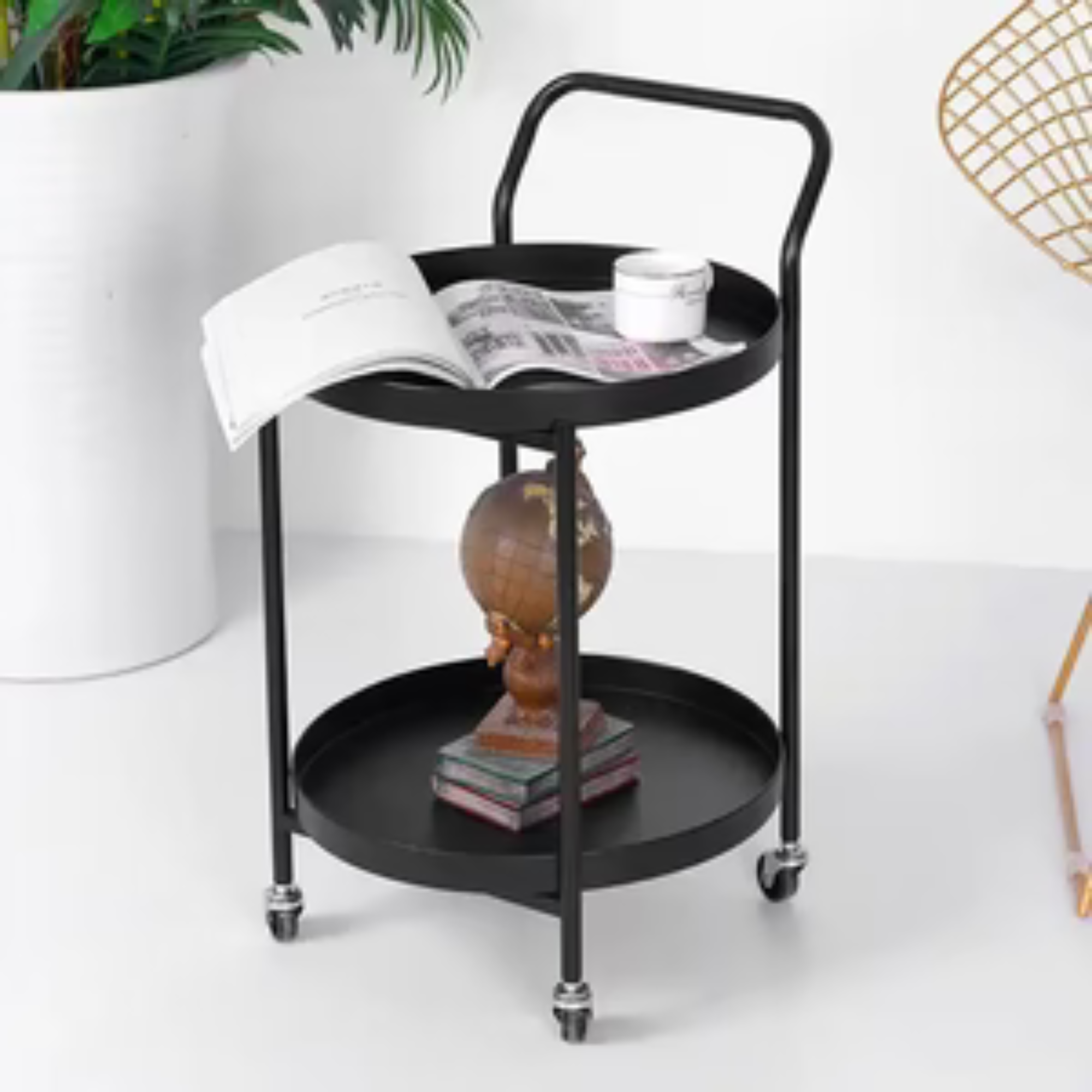 BLUND ROUND BAR CART