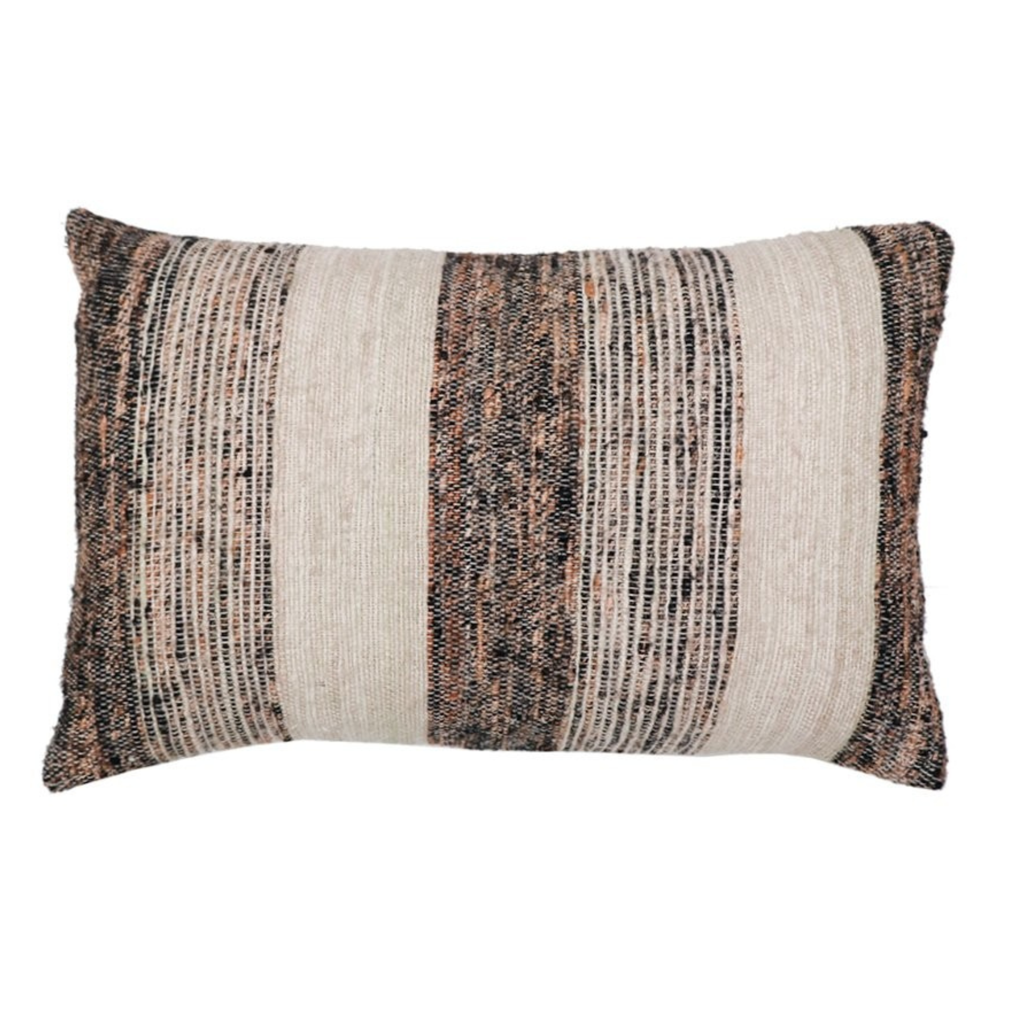 HULA RECTANGLE CUSHION - NATURAL STRIPE