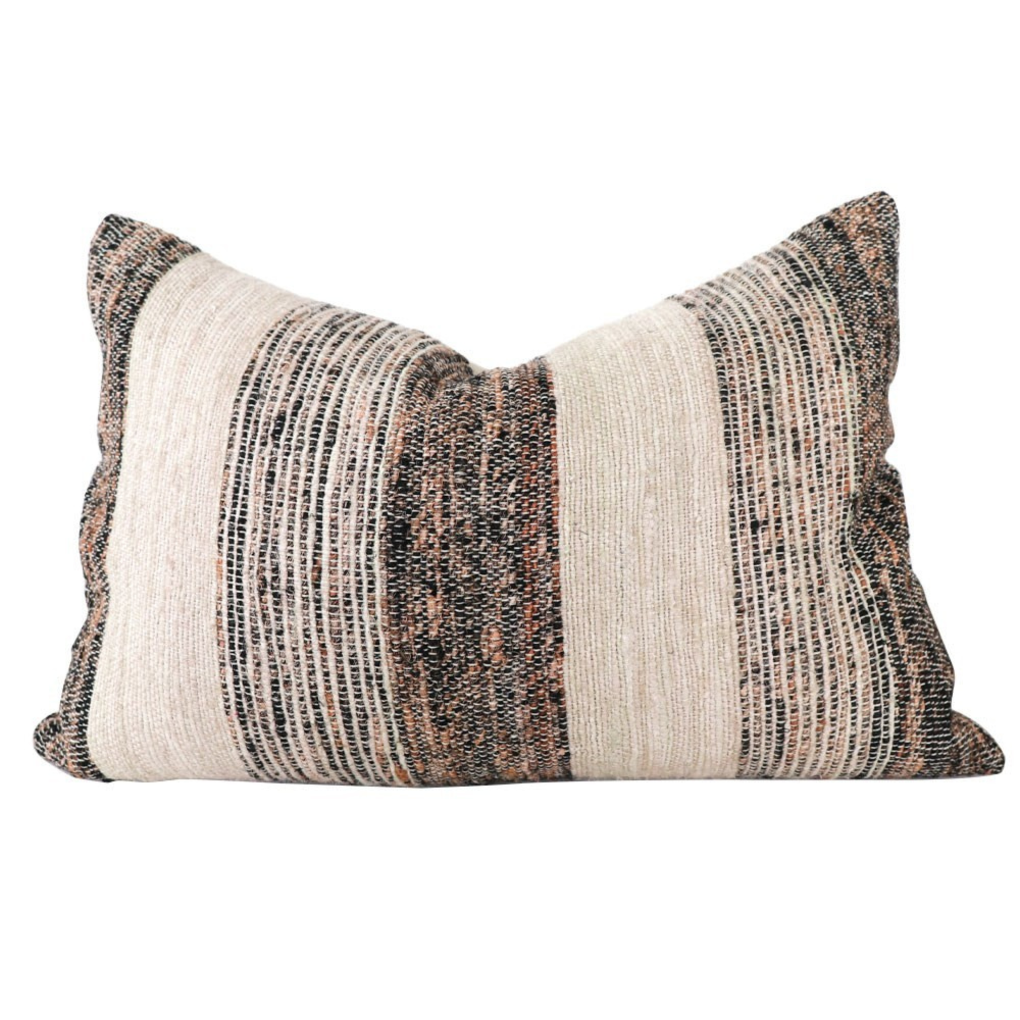 HULA RECTANGLE CUSHION - NATURAL STRIPE