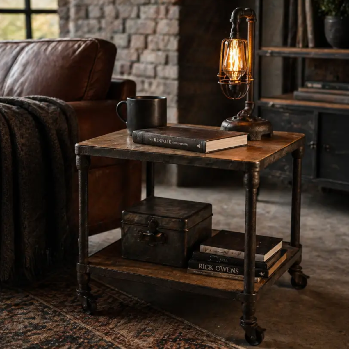 Industrial Side Table