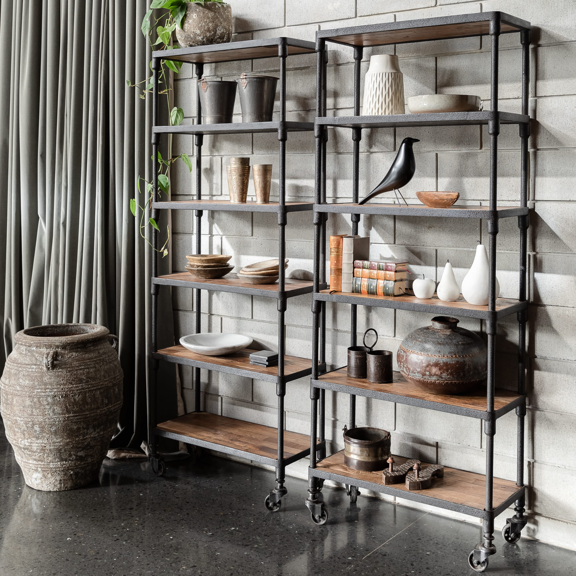 INDUSTRIAL METAL SHELVING UNIT | NARROW