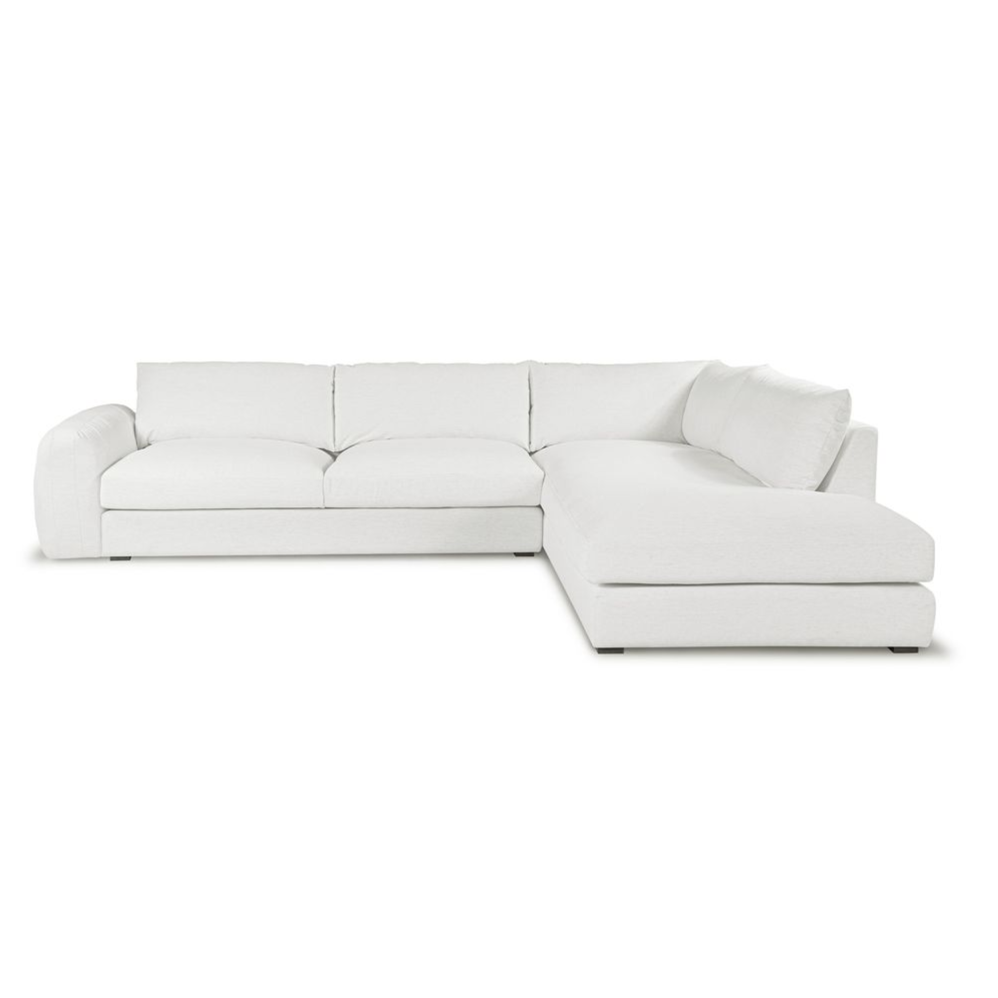 JUNO RIGHT CHAISE | SPECKLE WHITE