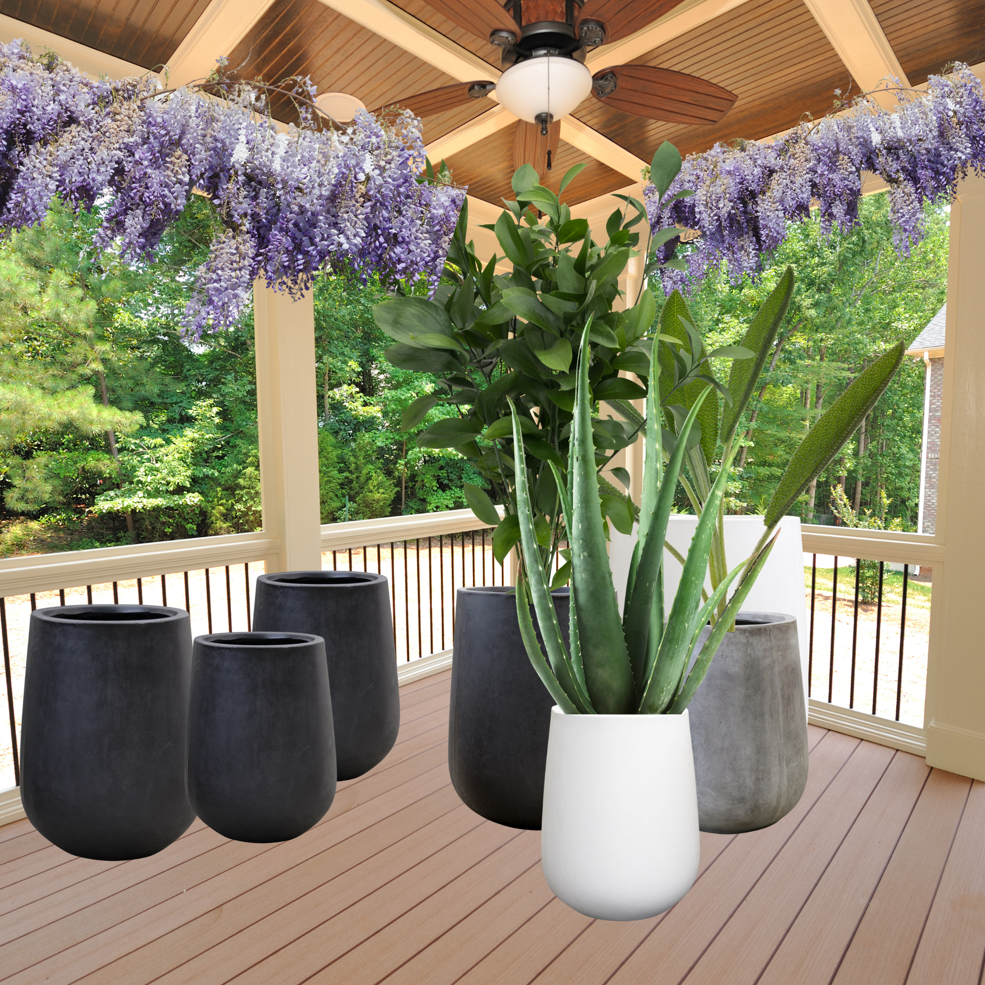 KARAMEA PLANTER | WHITE | 3 SIZES