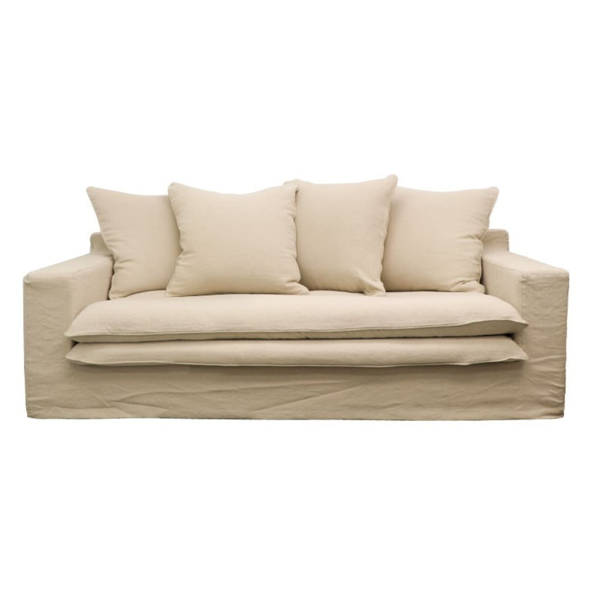 Keely Slipcover 2 Seater Sofa | Oatmeal
