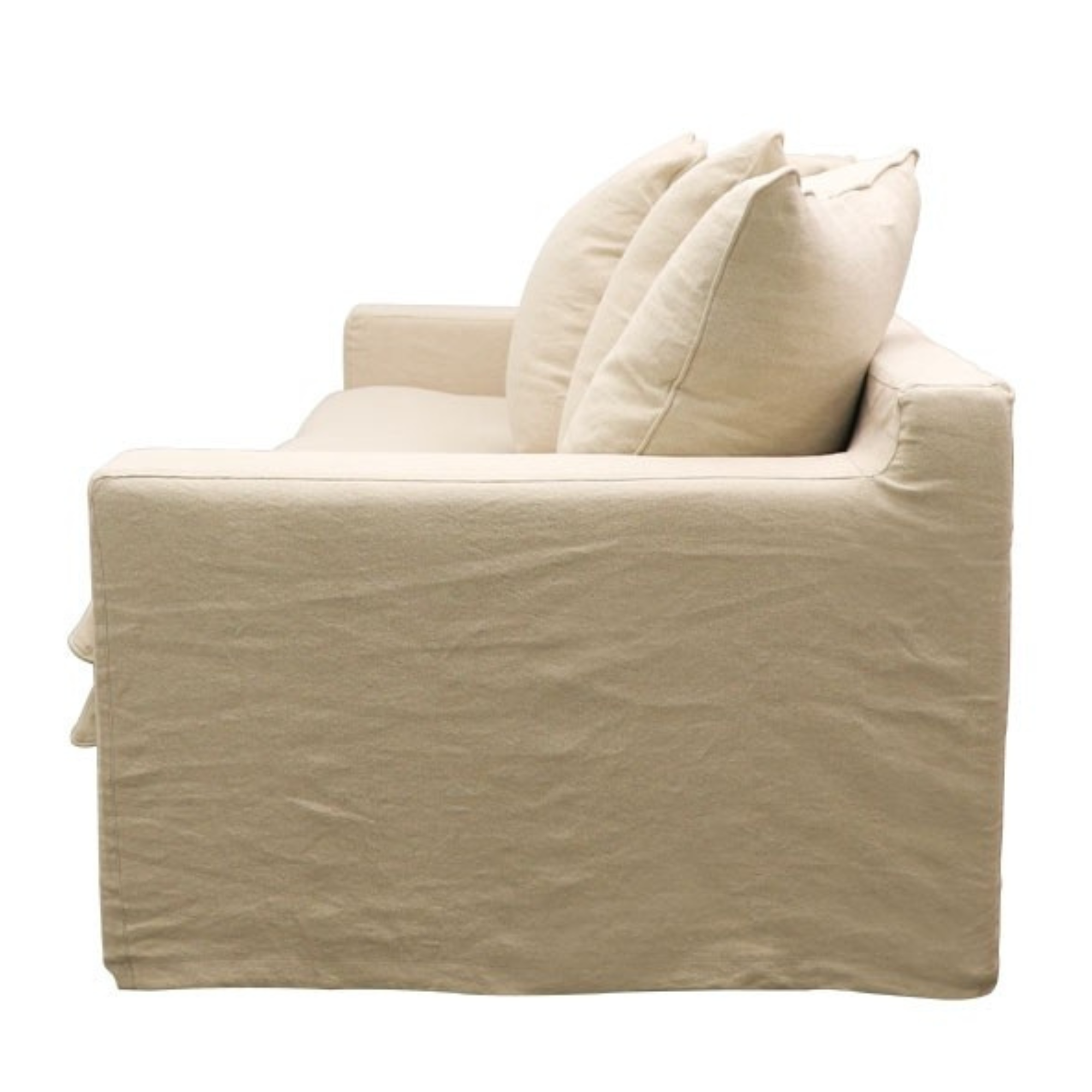 Keely Slipcover 3 Seater Sofa | Oatmeal