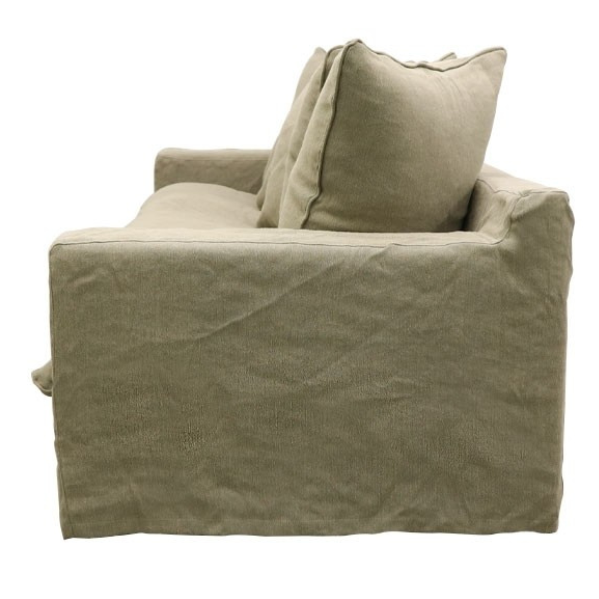 KEELY SLIPCOVER 2 SEATER SOFA | KHAKI