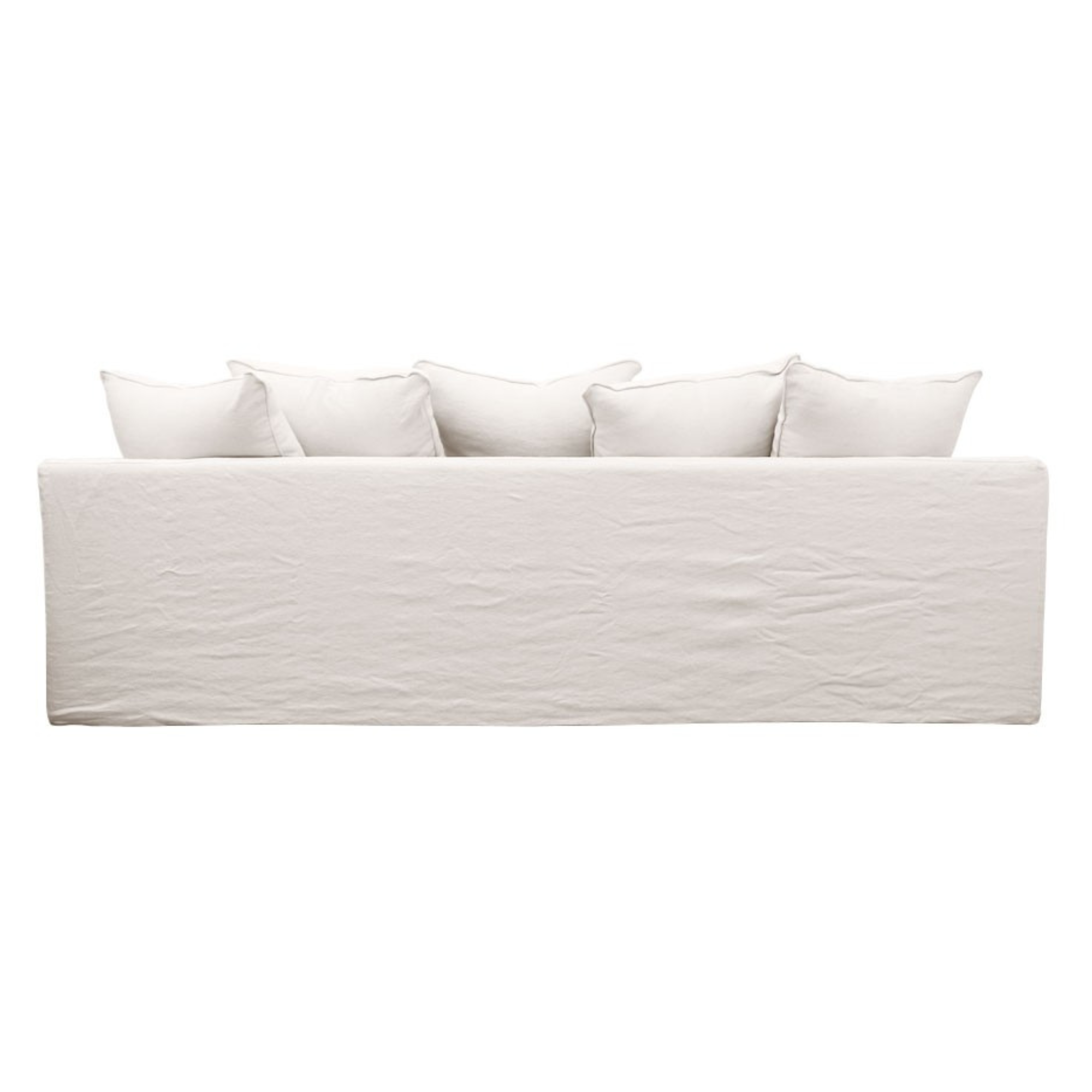 Keely Slipcover 3 Seater Sofa | White