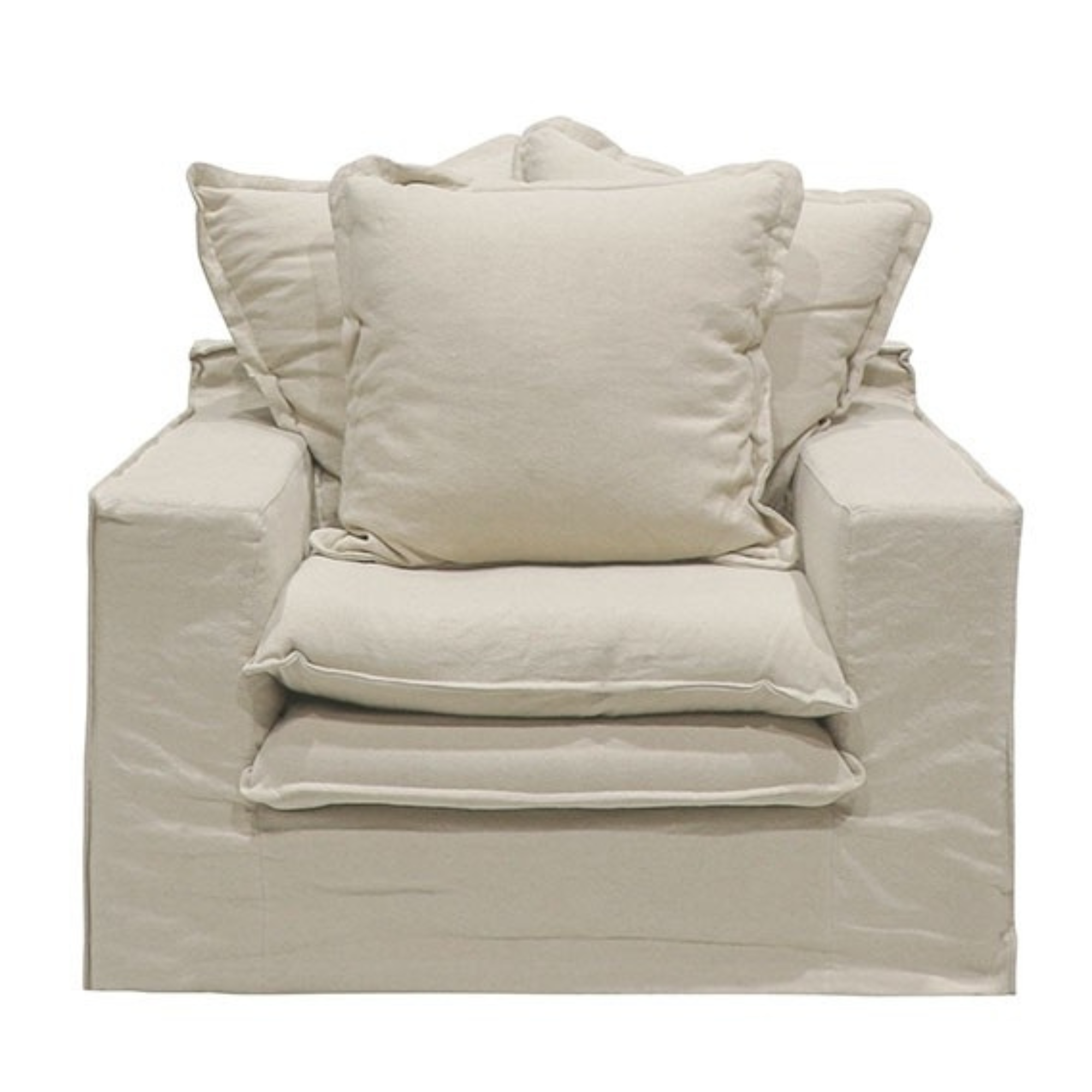 KEELY SLIPCOVER ARMCHAIR | OATMEAL