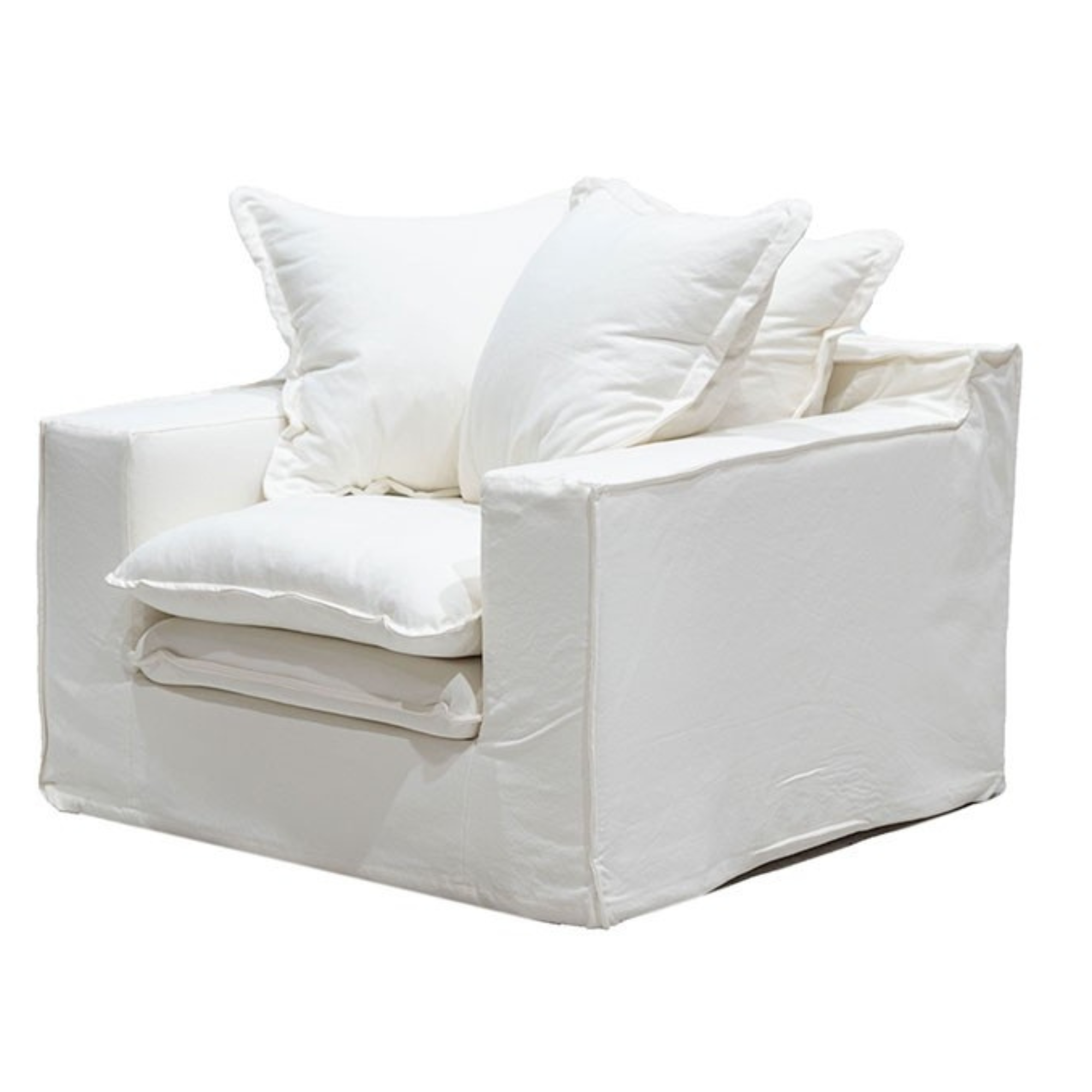KEELY SLIPCOVER ARMCHAIR | WHITE