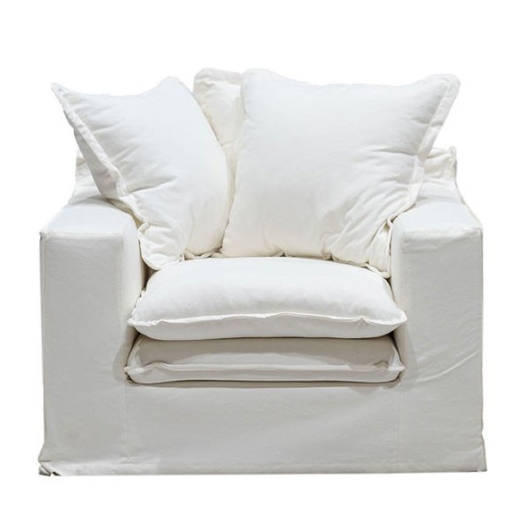 KEELY SLIPCOVER ARMCHAIR | WHITE