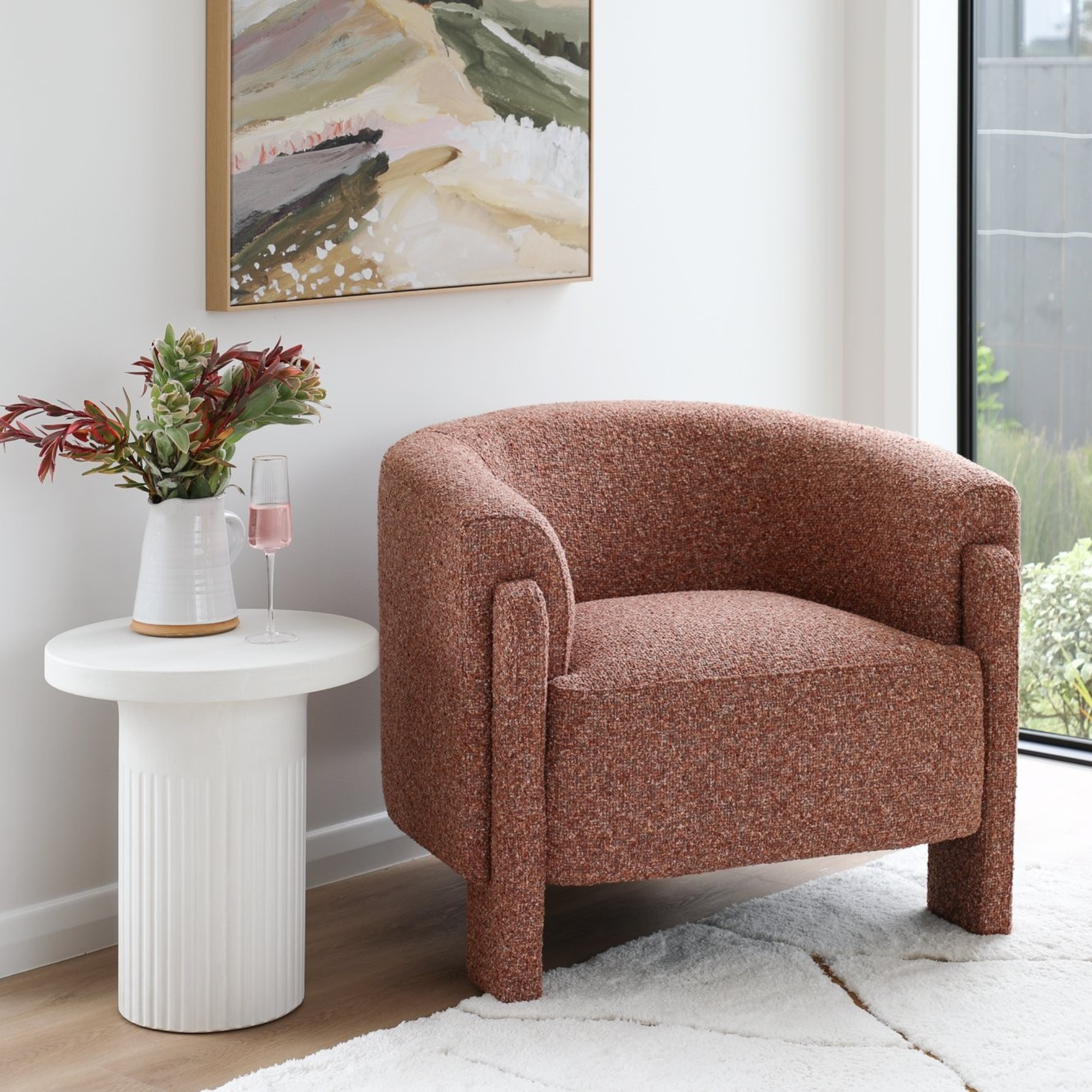 Kelston Occasional Chair | Rust