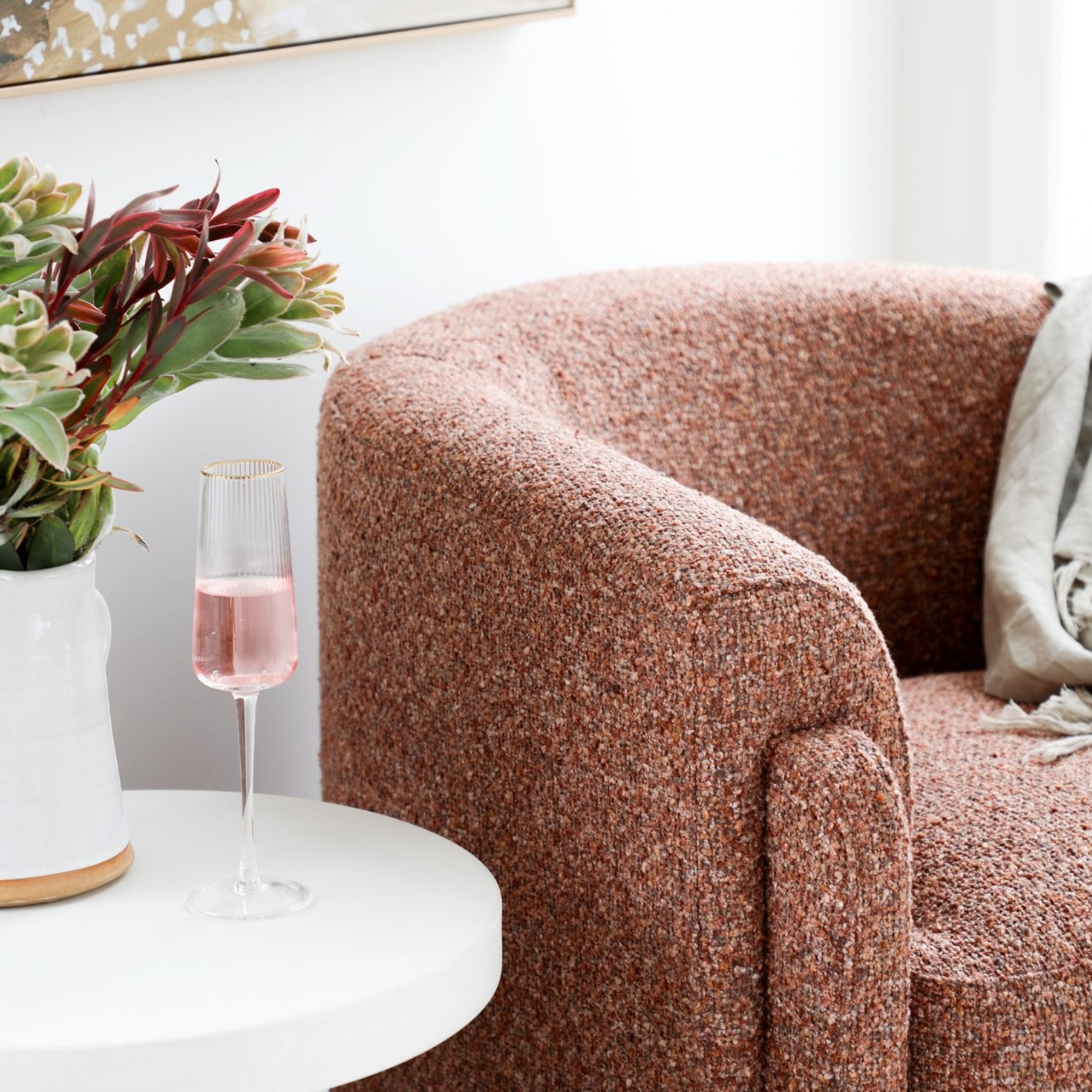 Kelston Occasional Chair | Rust