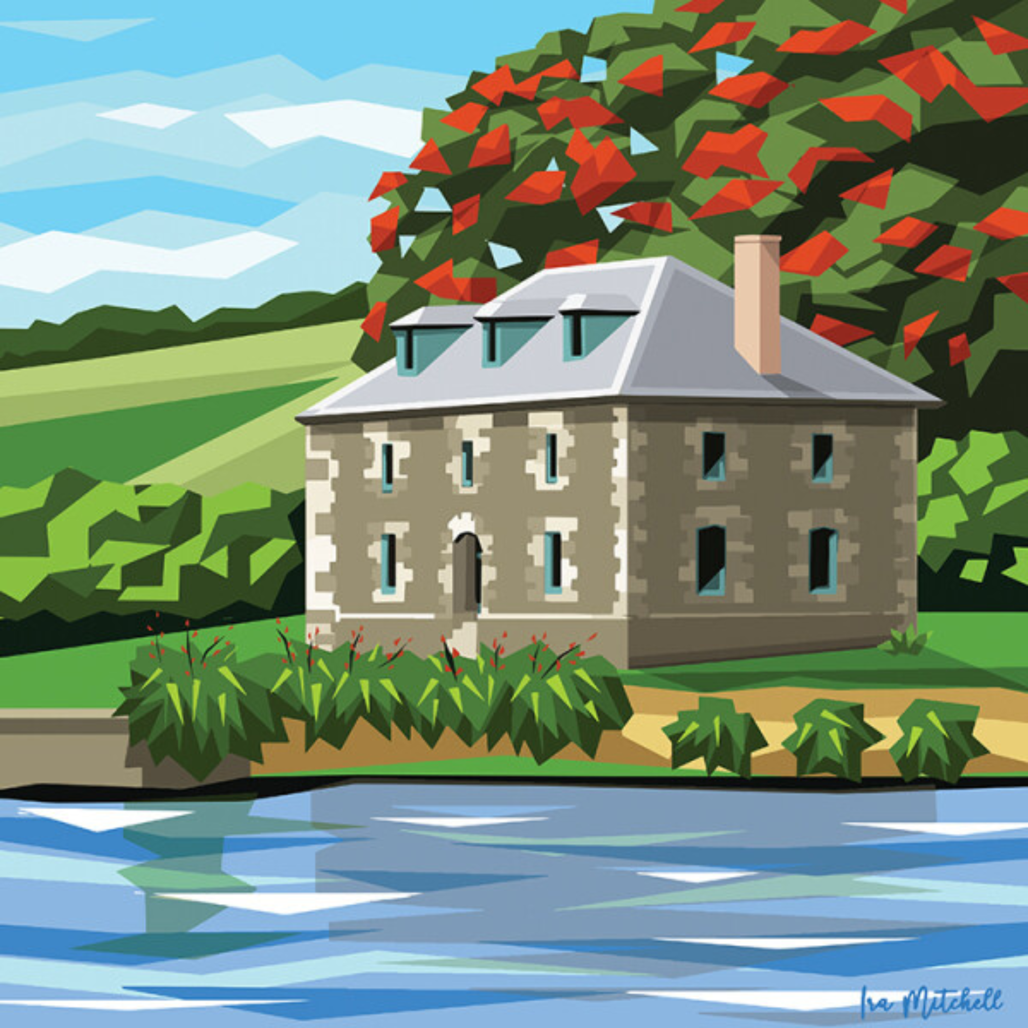 KERIKERI STORE | CANVAS STRETCHED READY TO HANG | IRA MITCHELL | NZ MADE