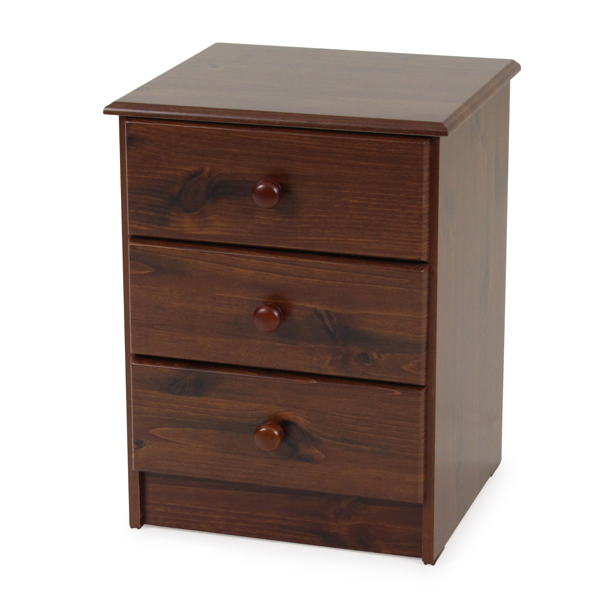 KINGSTON 3 DRAWER BEDSIDE CABINET | 3 COLOURS