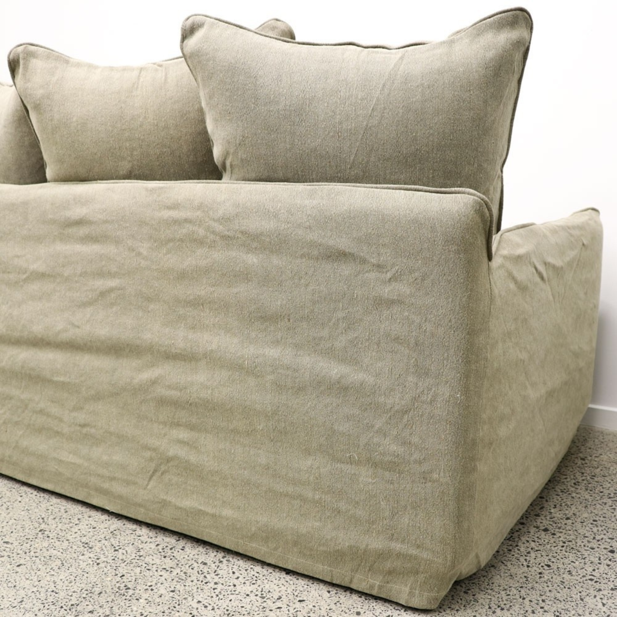 LOTUS SLIPCOVER 3 SEATER | KHAKI