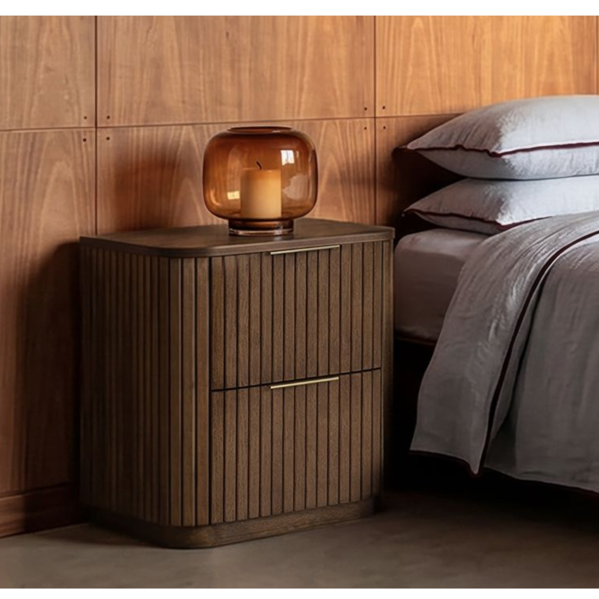 Lath Bedside Cabinet