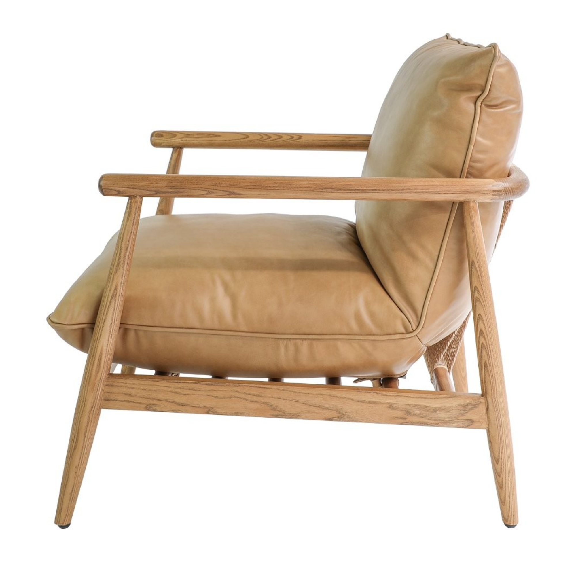 LAWSON LEATHER OCCASIONAL CHAIR | TAN