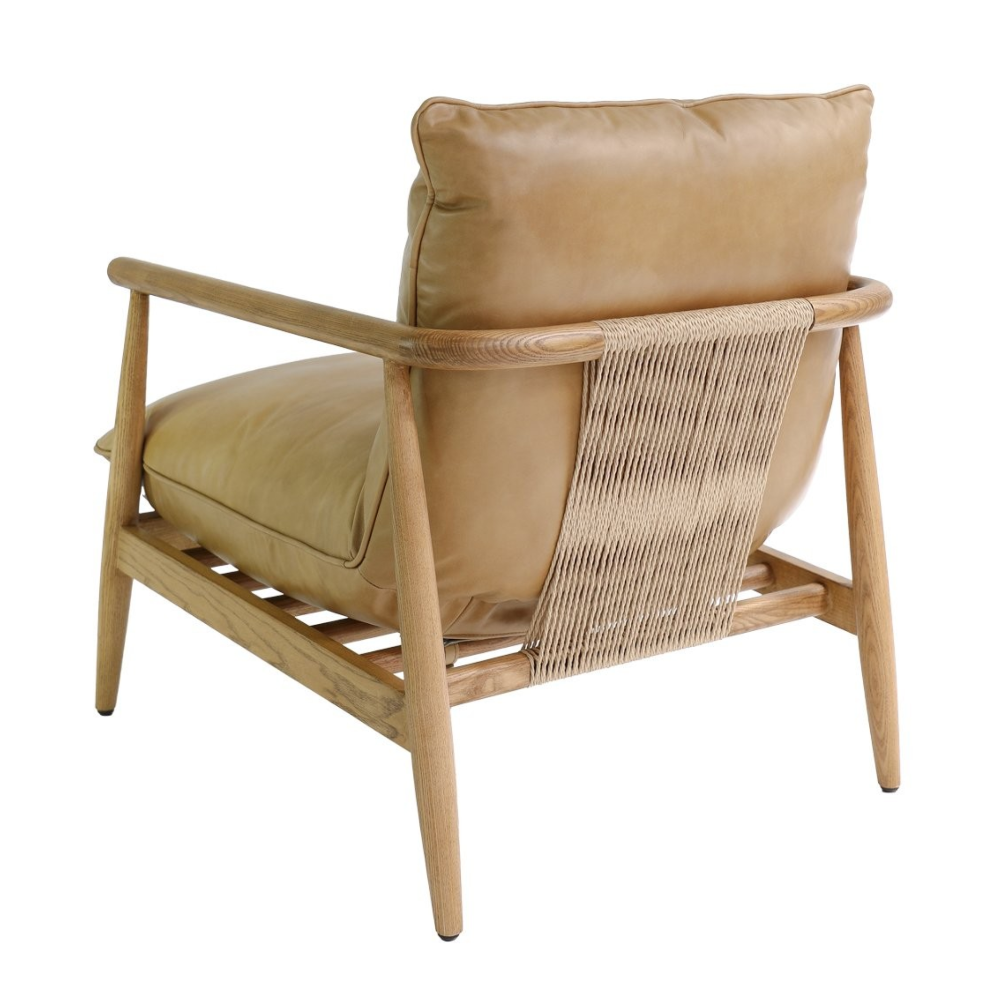 LAWSON LEATHER OCCASIONAL CHAIR | TAN