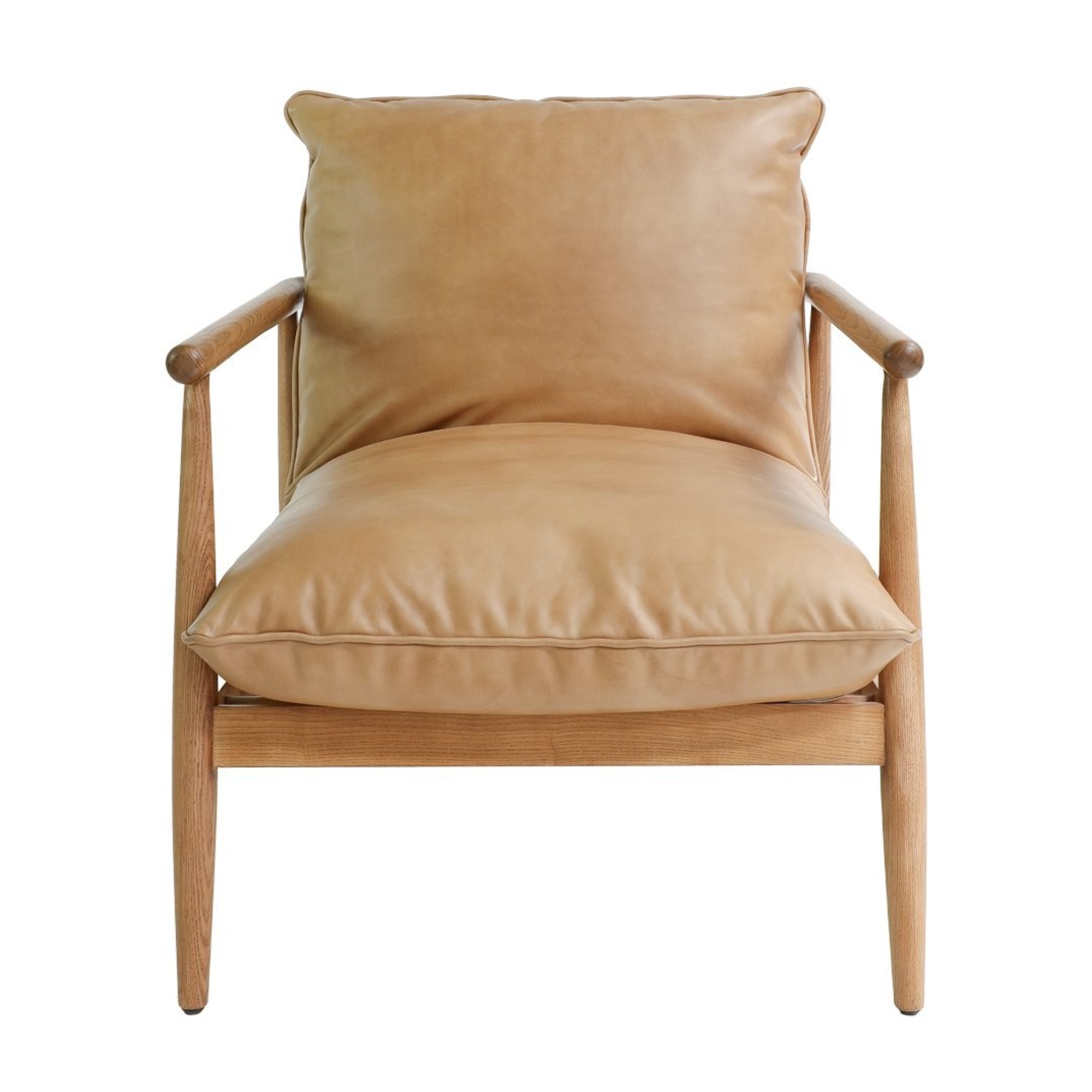 LAWSON LEATHER OCCASIONAL CHAIR | TAN