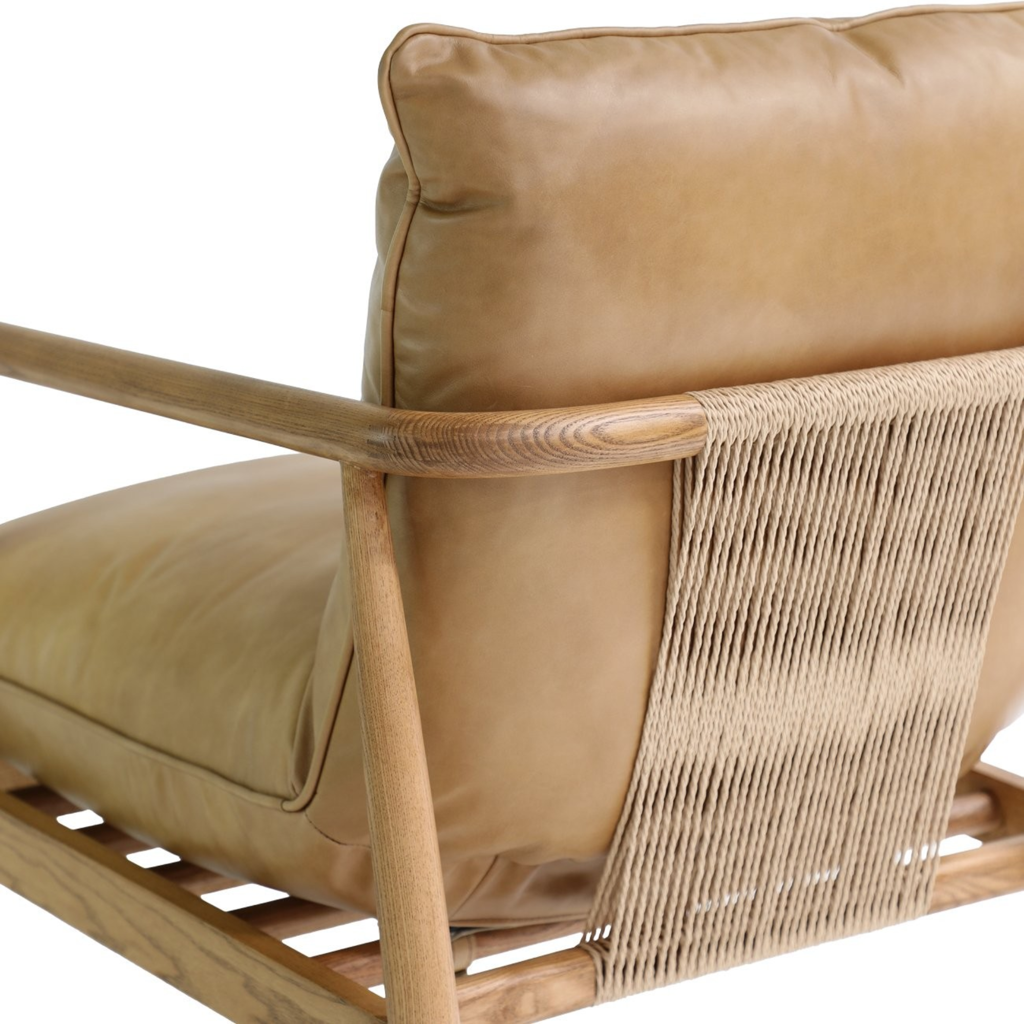 LAWSON LEATHER OCCASIONAL CHAIR | TAN