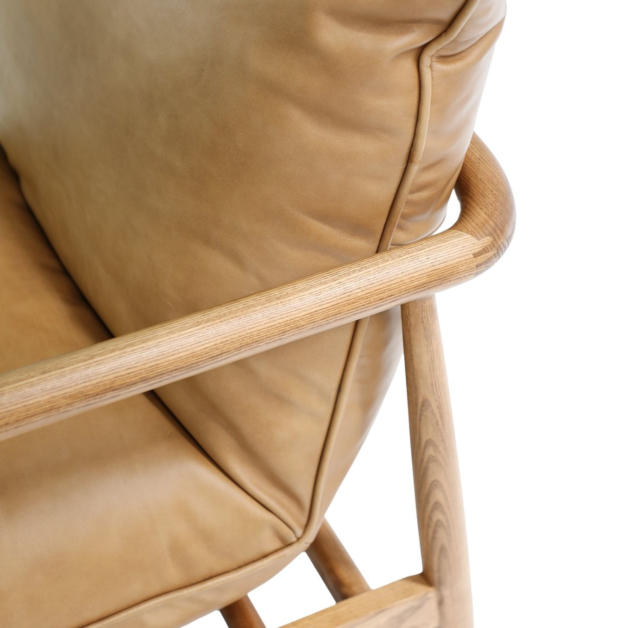 LAWSON LEATHER OCCASIONAL CHAIR | TAN