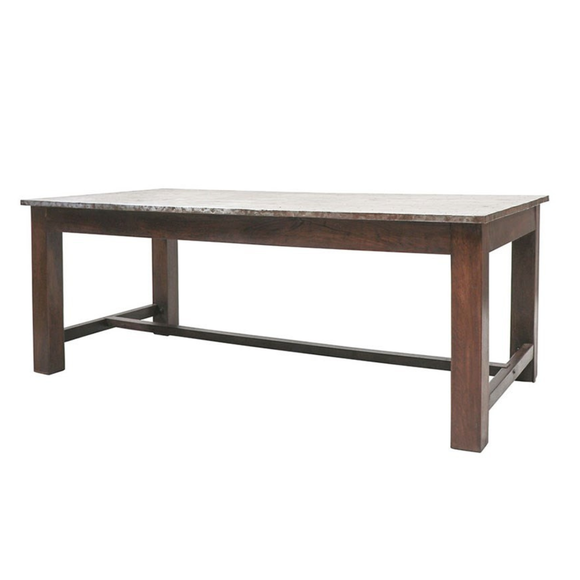 LIVERPOOL ZINC TOP DINING TABLE 240CM