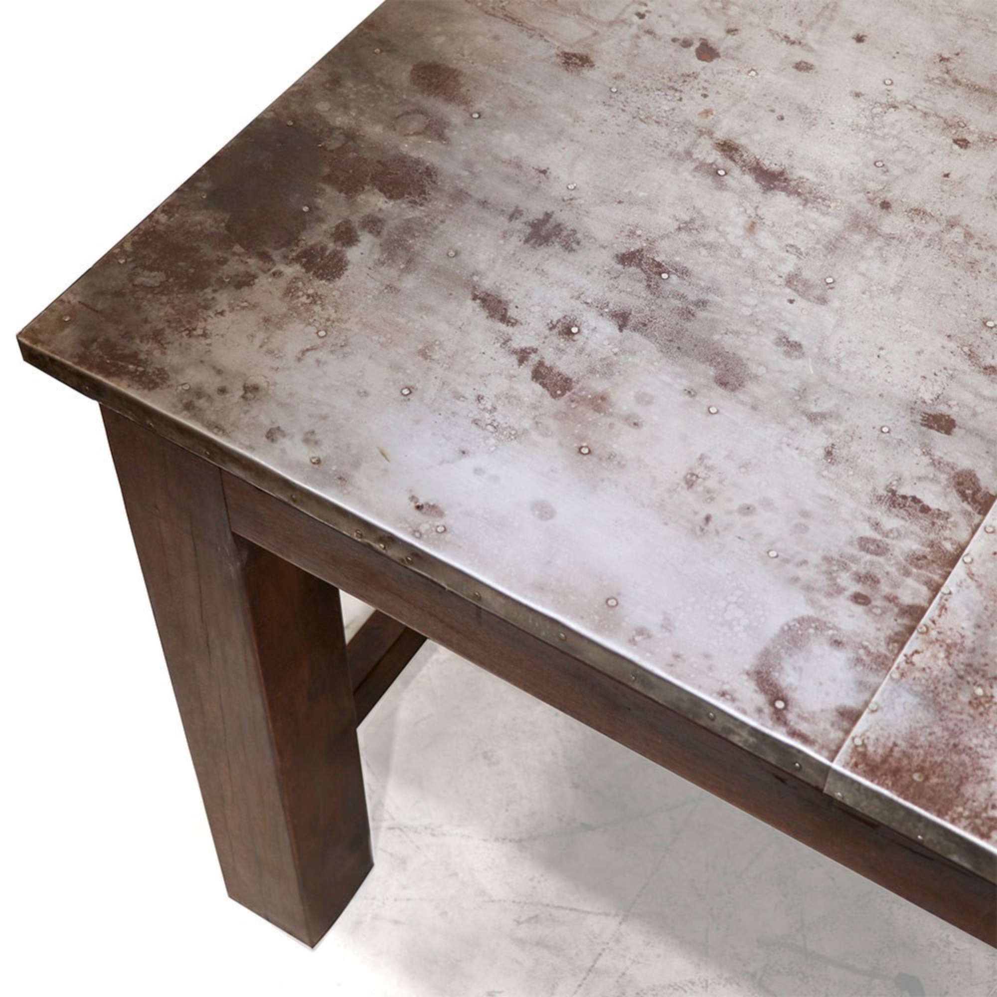 LIVERPOOL ZINC TOP DINING TABLE 240CM