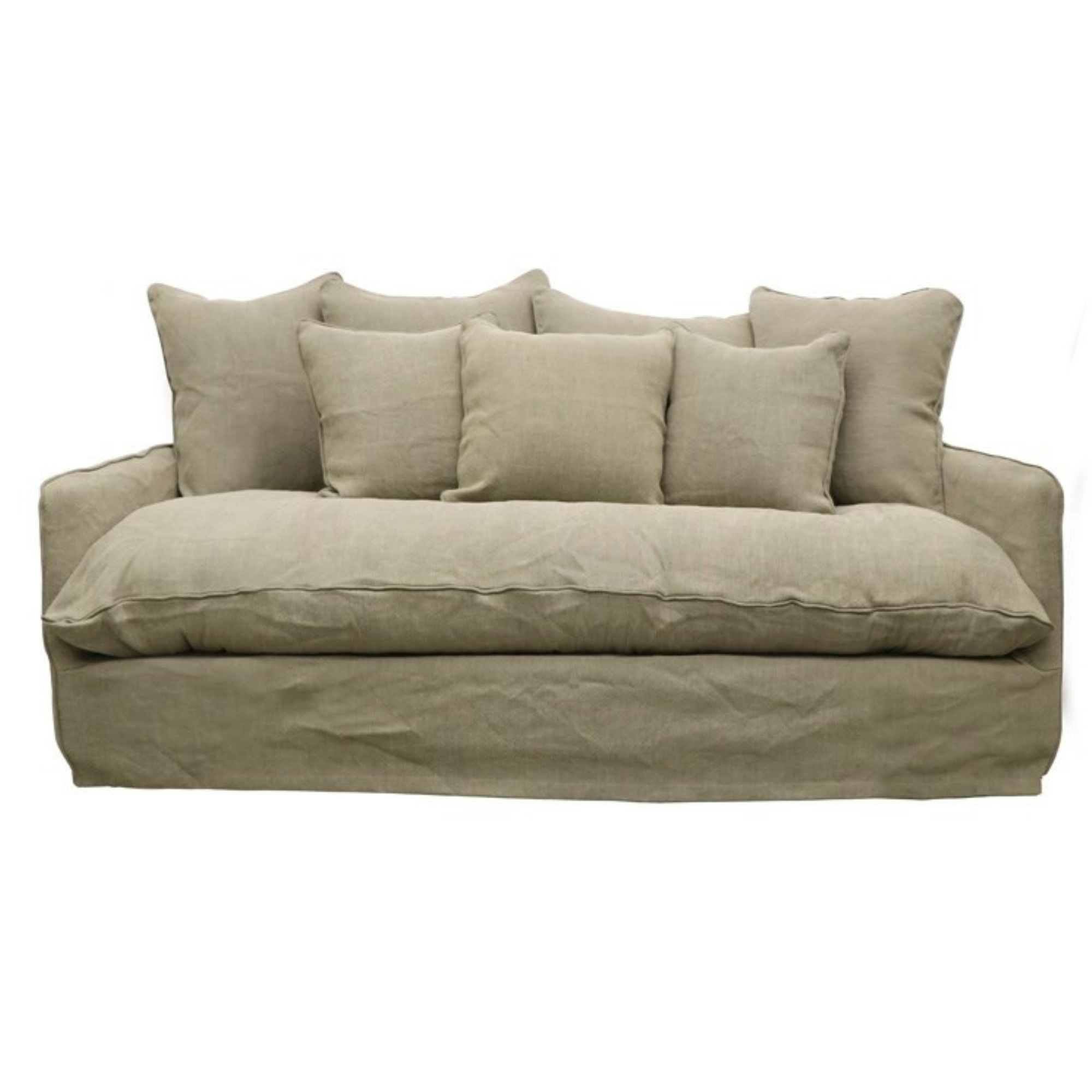 LOTUS SLIPCOVER 3 SEATER OR 2 SEATER SOFA | FEATHER