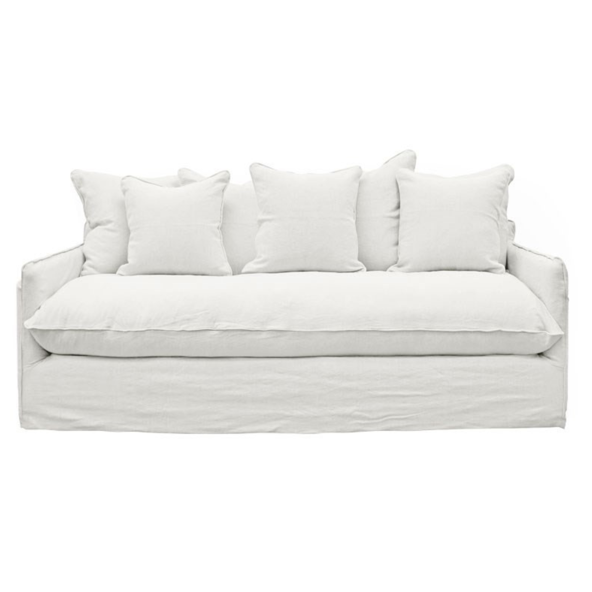 LOTUS SLIPCOVER 2 SEATER SOFA | WHITE