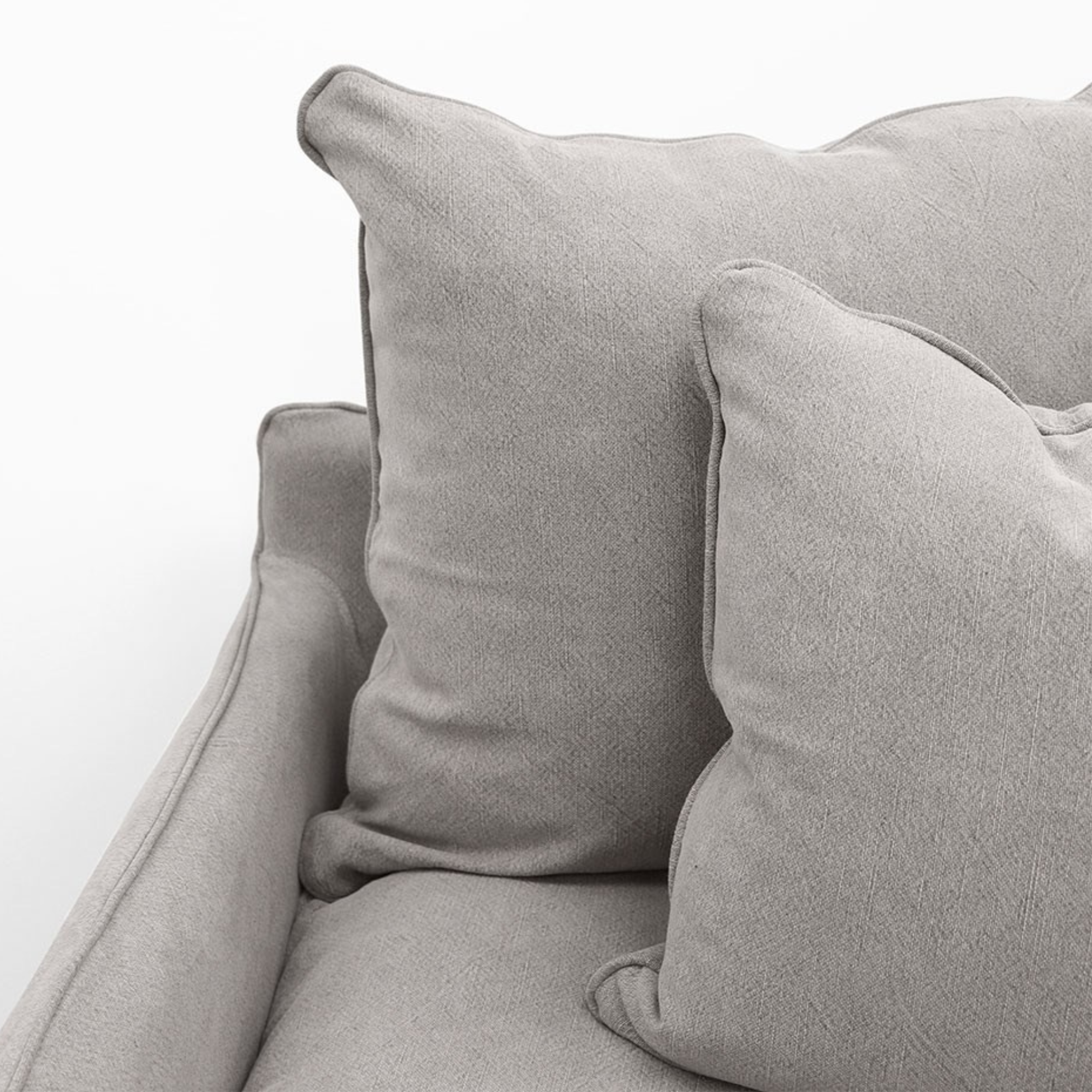 LOTUS SLIPCOVER 3 SEATER | CEMENT