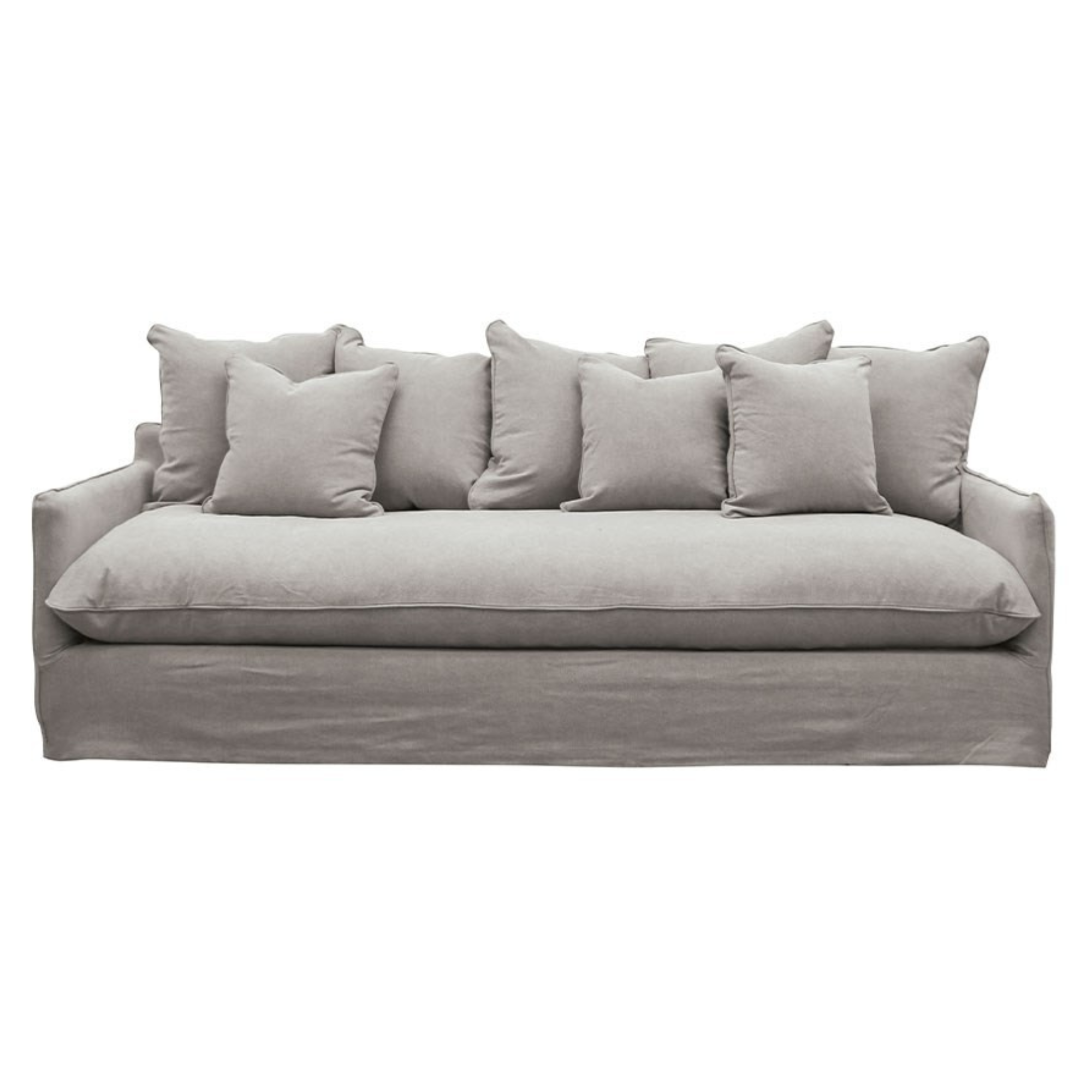 LOTUS SLIPCOVER 3 SEATER | CEMENT