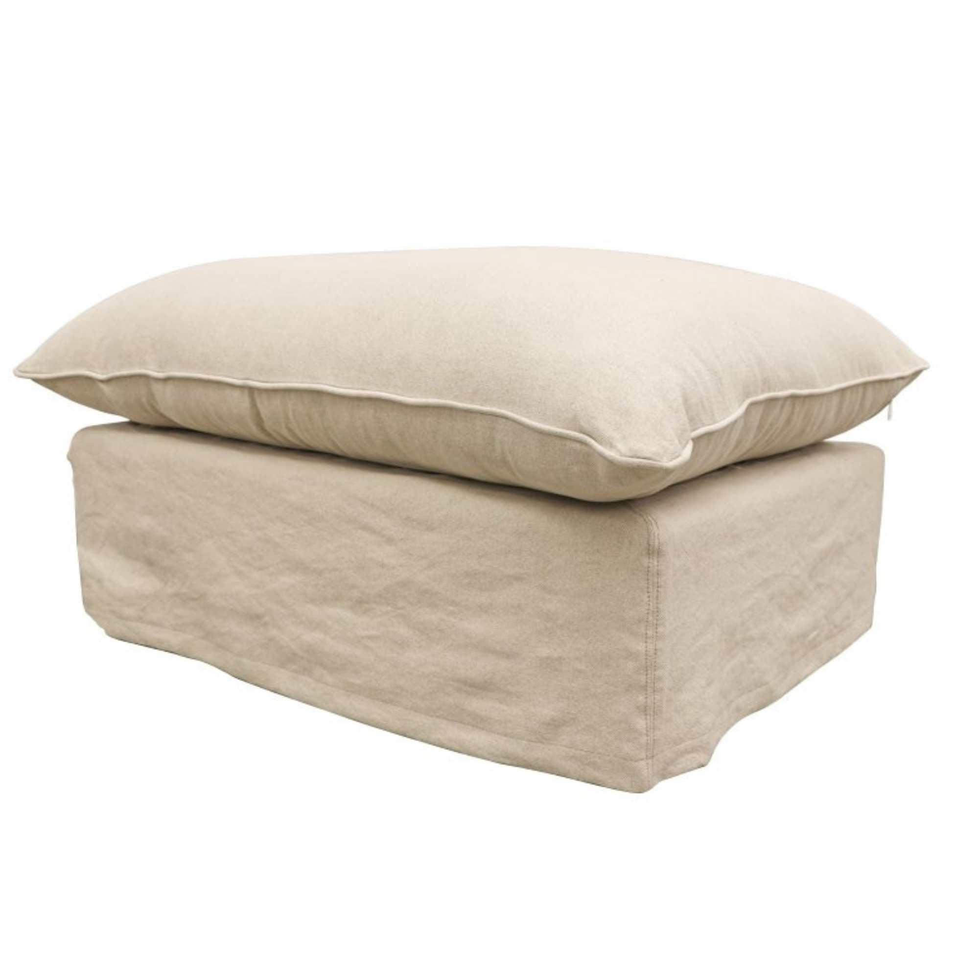 Lotus Ottoman | Oatmeal