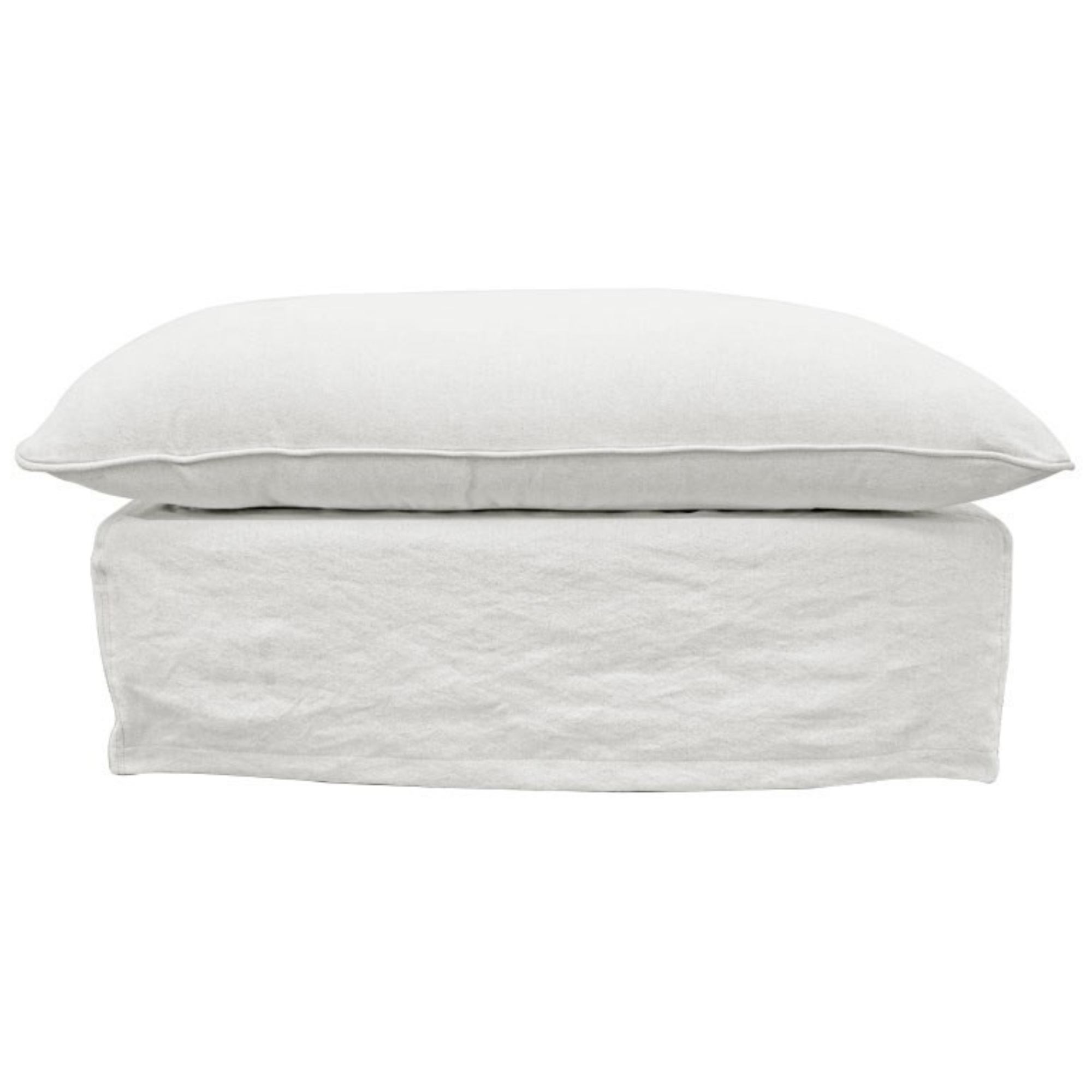 LOTUS OTTOMAN | WHITE