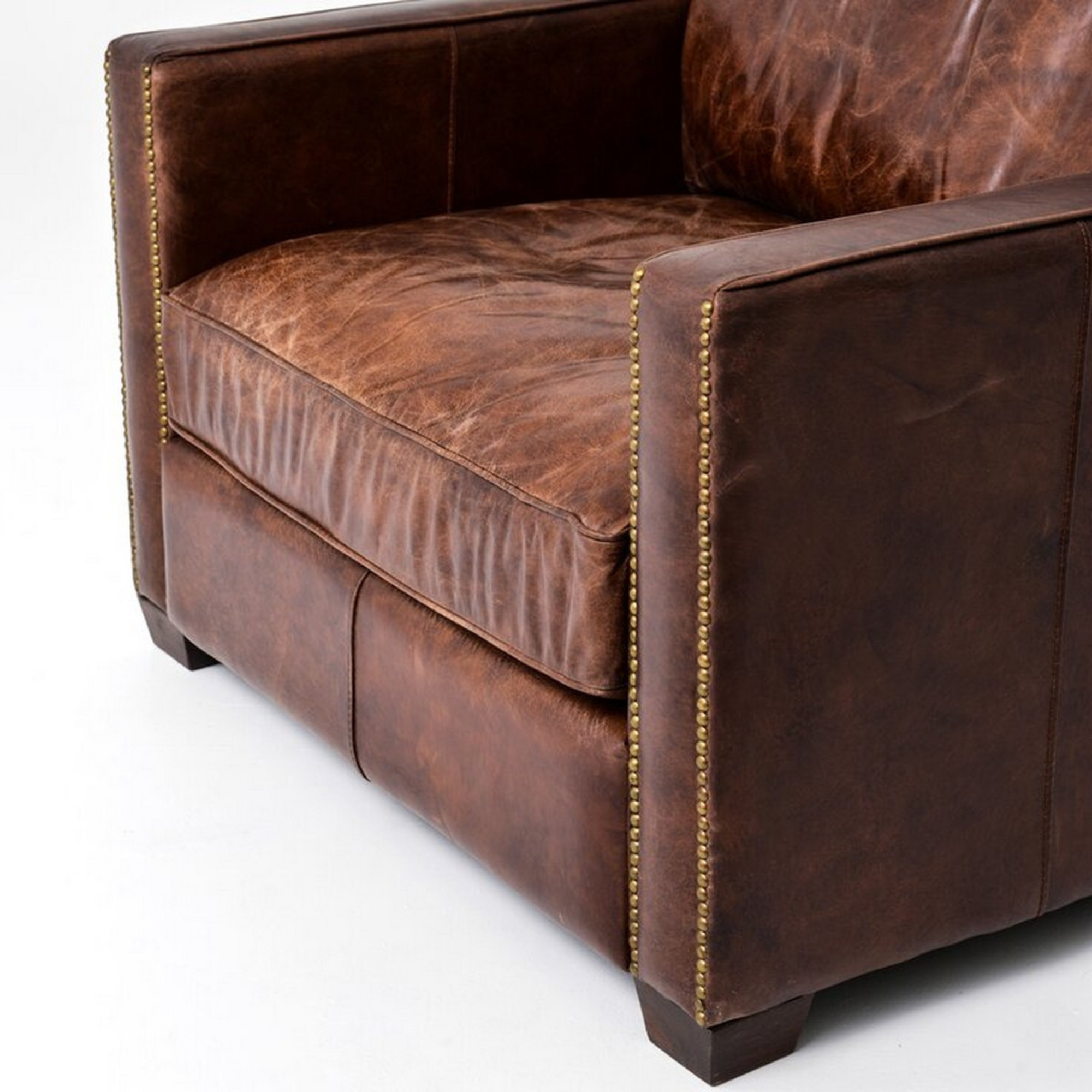 MADISON LEATHER CHAIR | VINTAGE CIGAR