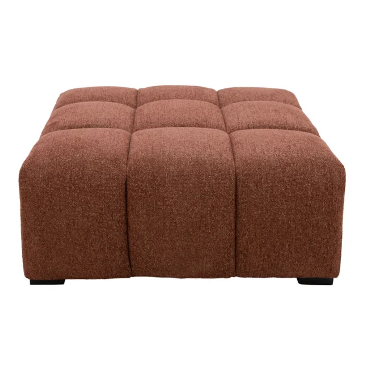 Manhattan Ottoman | Burnt Sienna