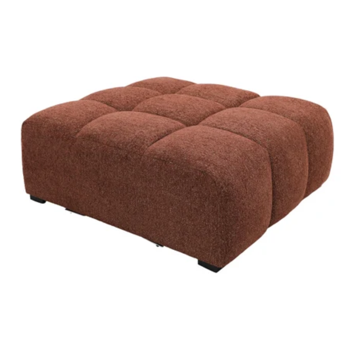 Manhattan Ottoman | Burnt Sienna