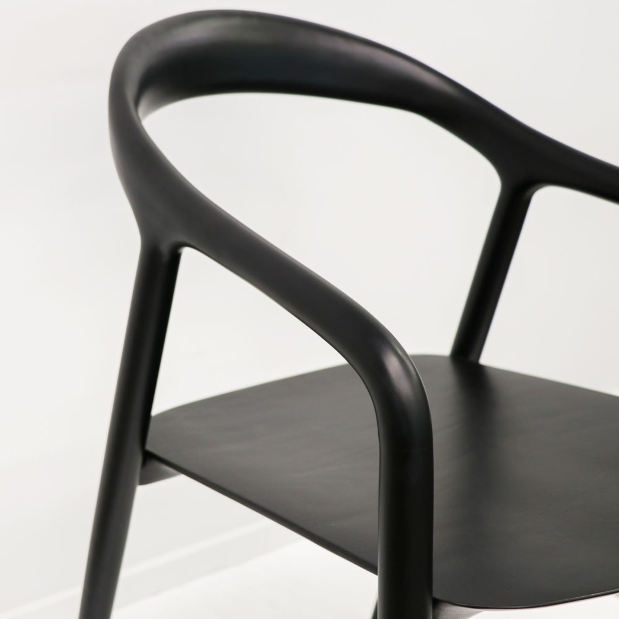 MARGOT SOLID ASH DINING CHAIRS | BLACK