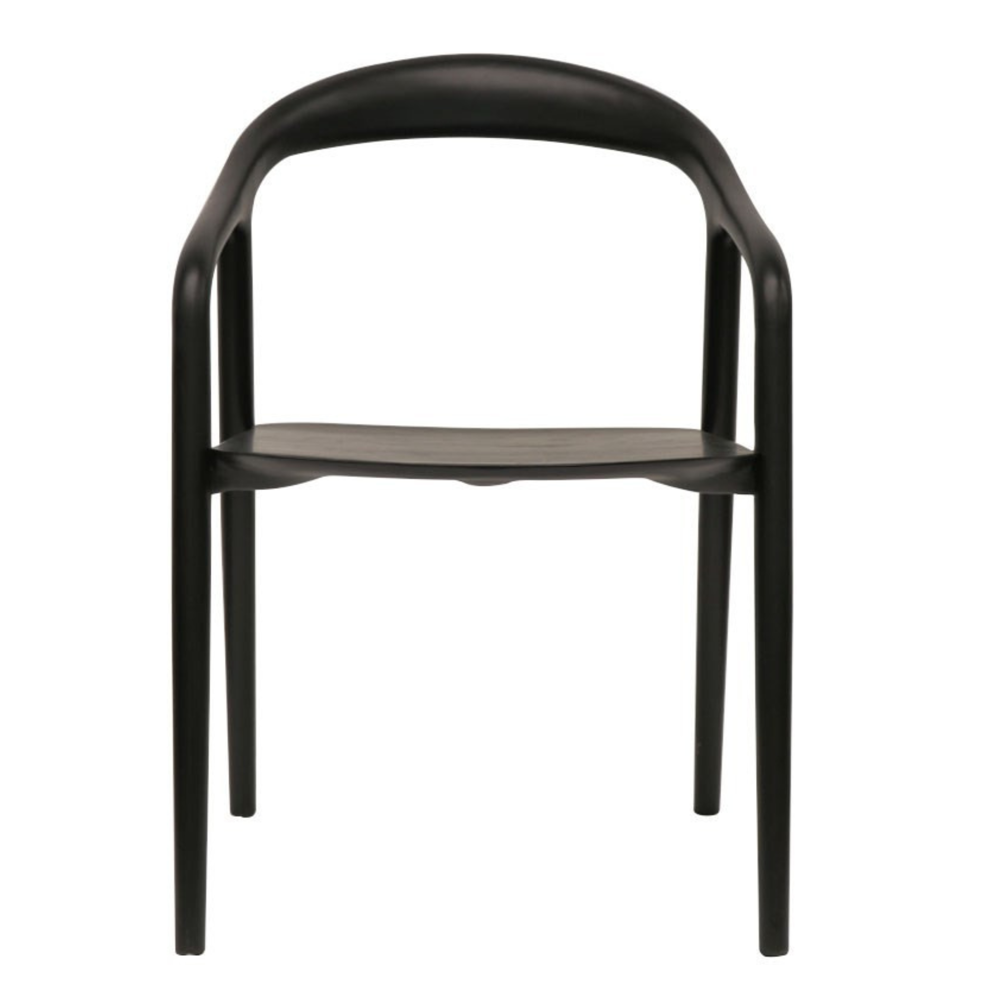MARGOT SOLID ASH DINING CHAIRS | BLACK