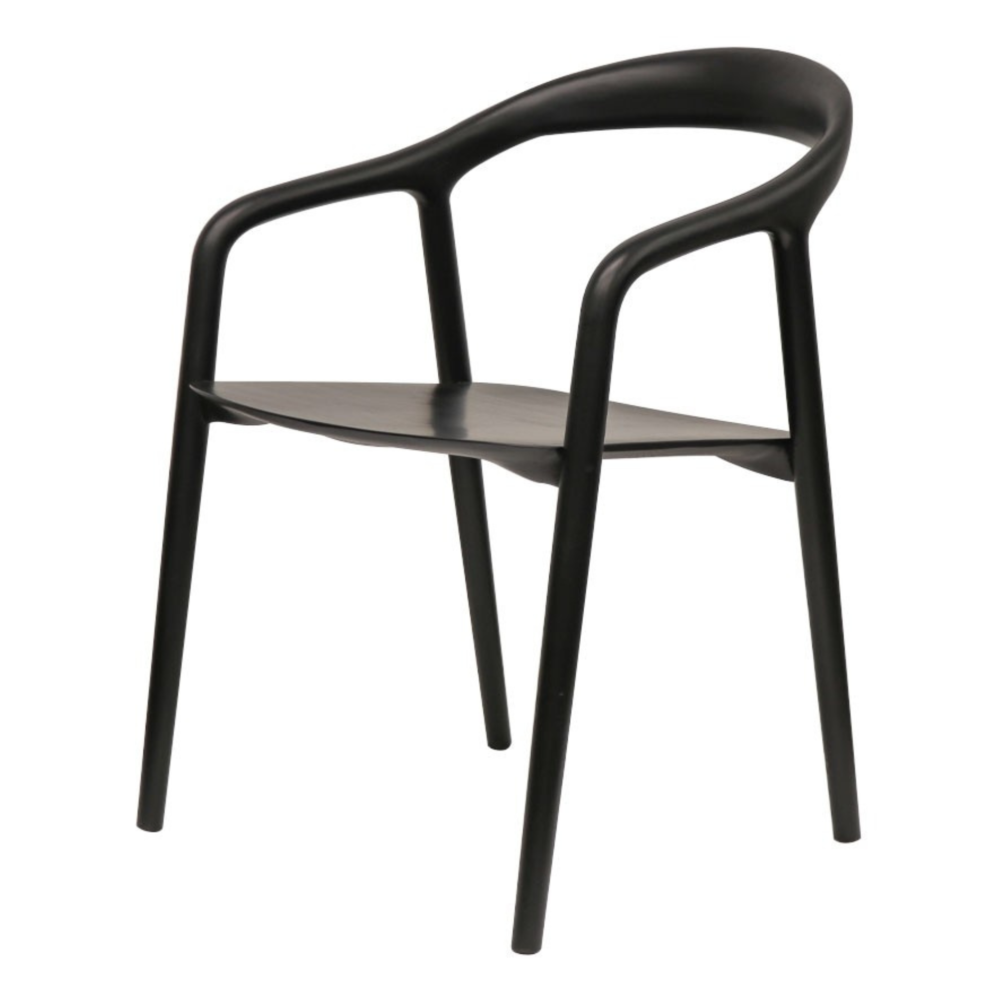MARGOT SOLID ASH DINING CHAIRS | BLACK