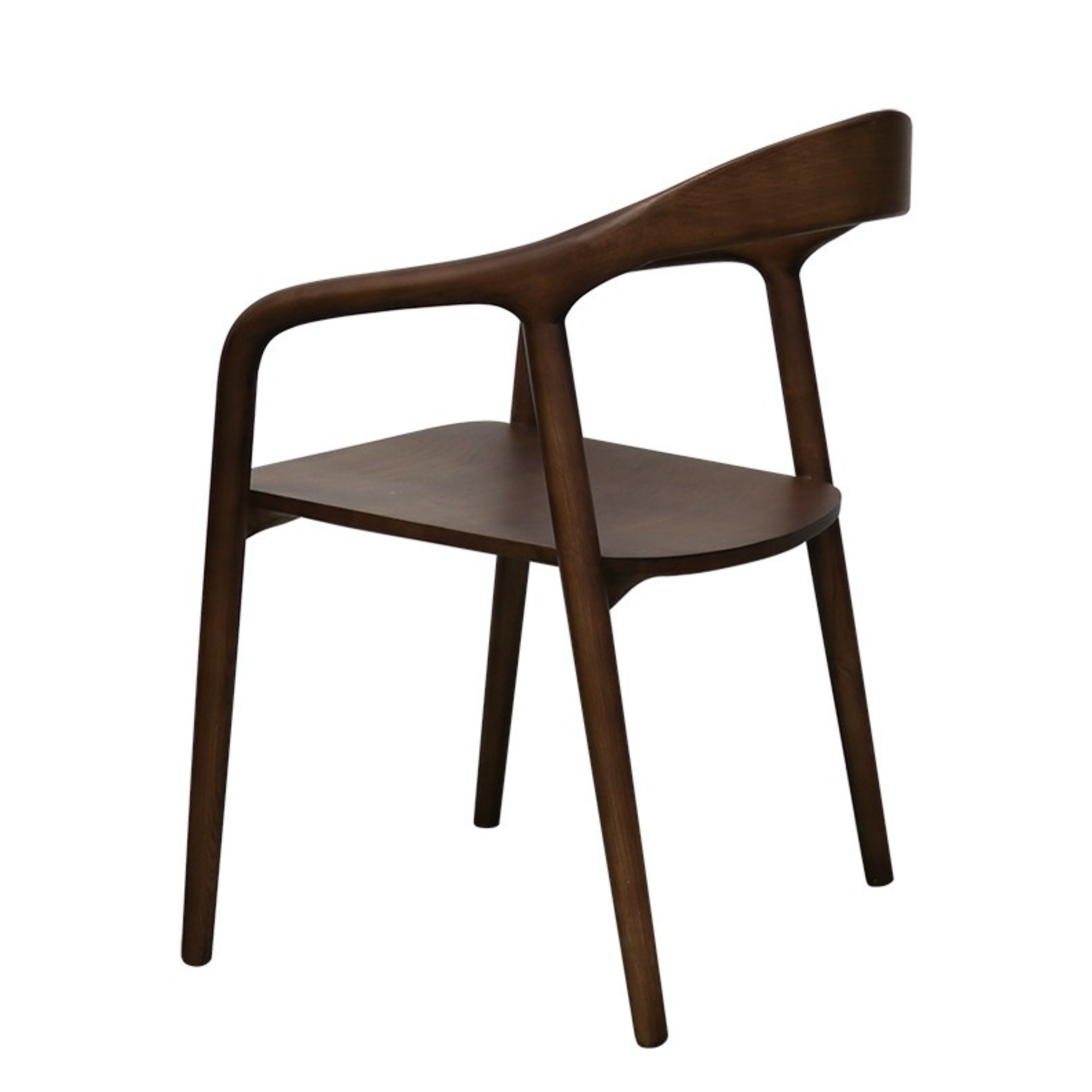 MARGOT SOLID ASH DINING CHAIRS | BROWN