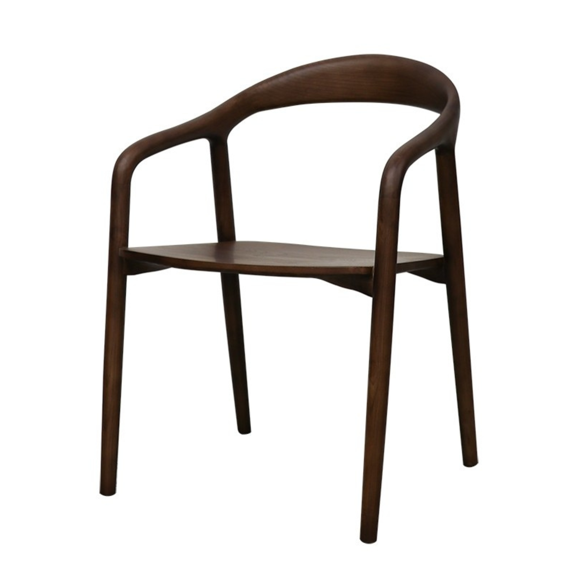 MARGOT SOLID ASH DINING CHAIRS | BROWN