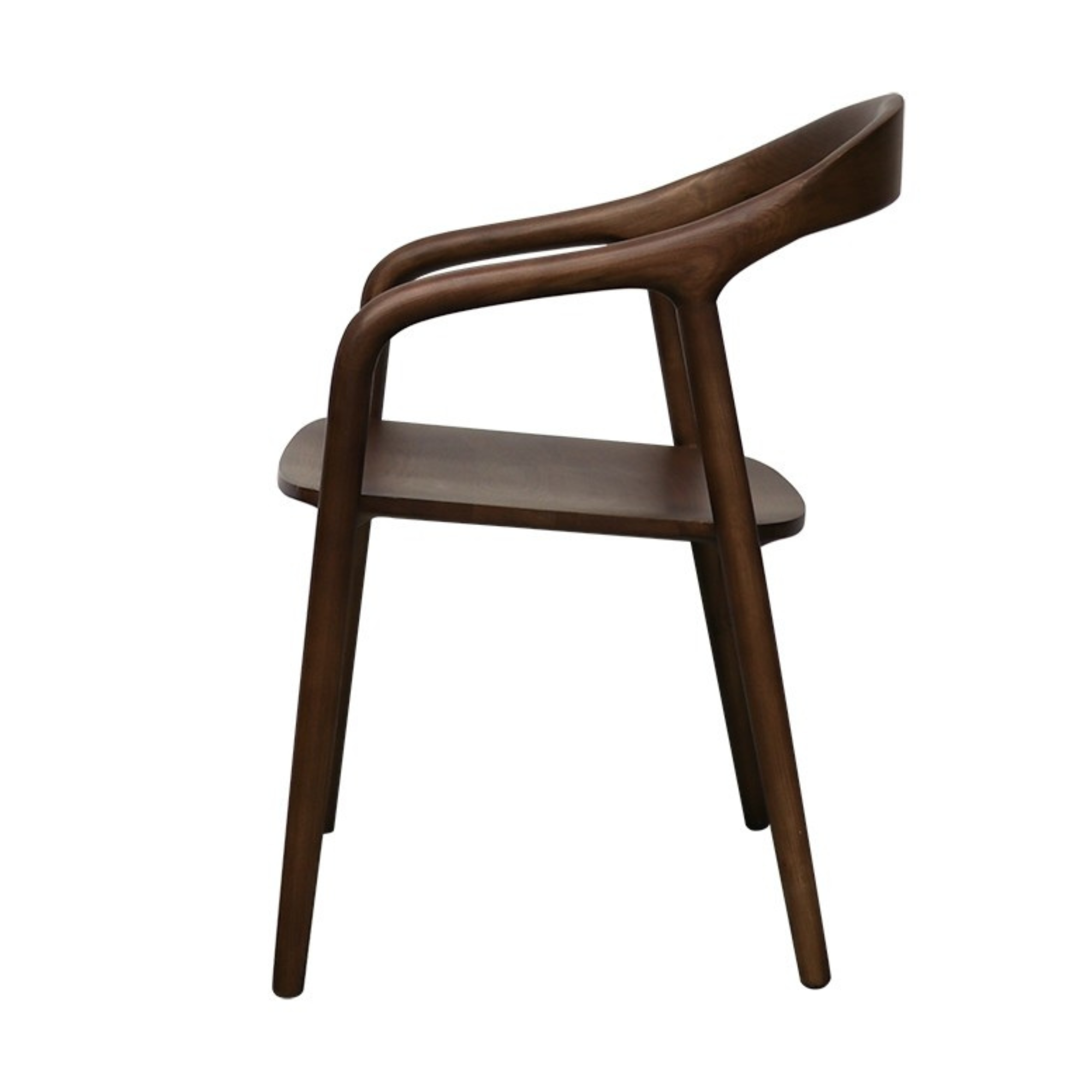 MARGOT SOLID ASH DINING CHAIRS | BROWN