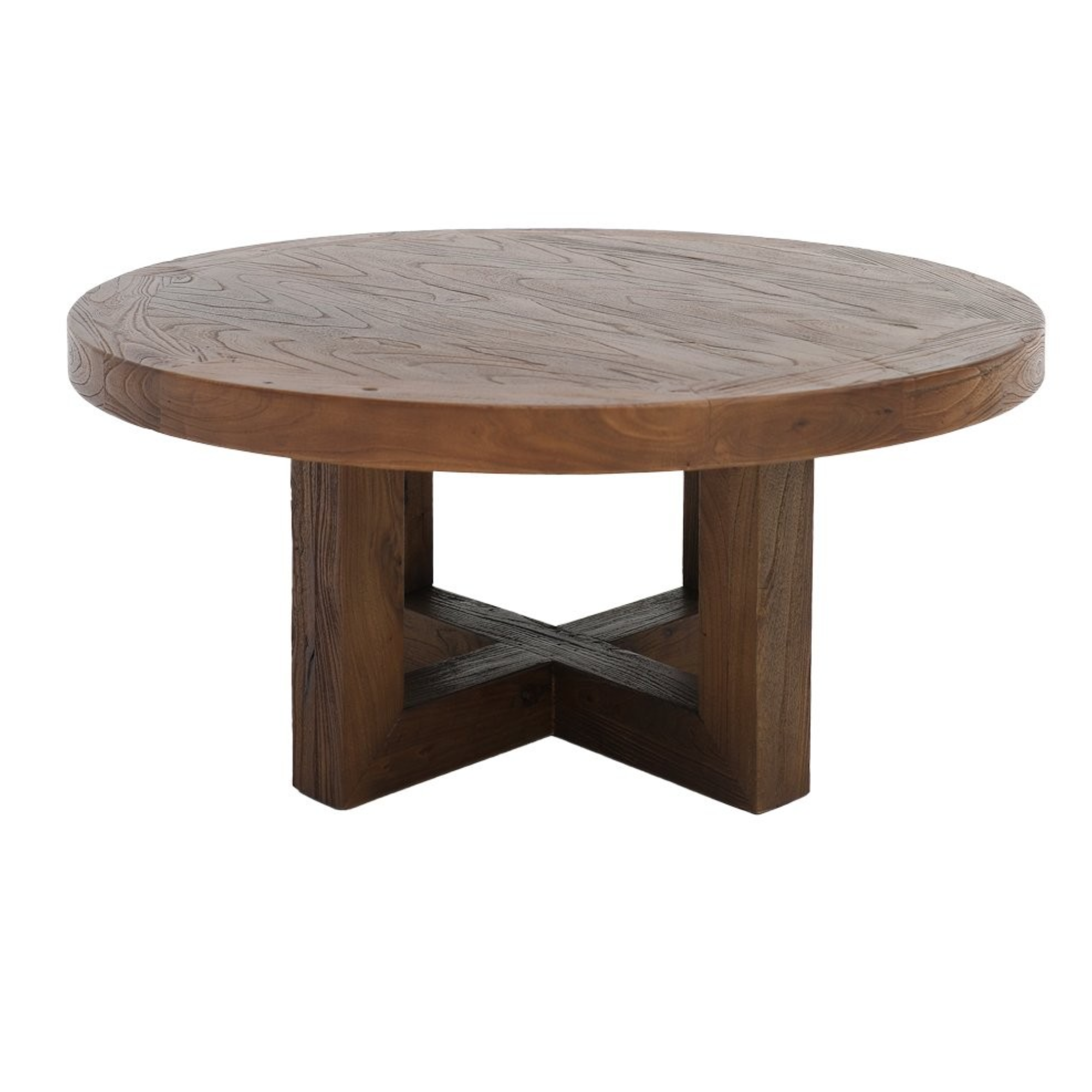 Marlow Solid Elm Coffee Table | Walnut